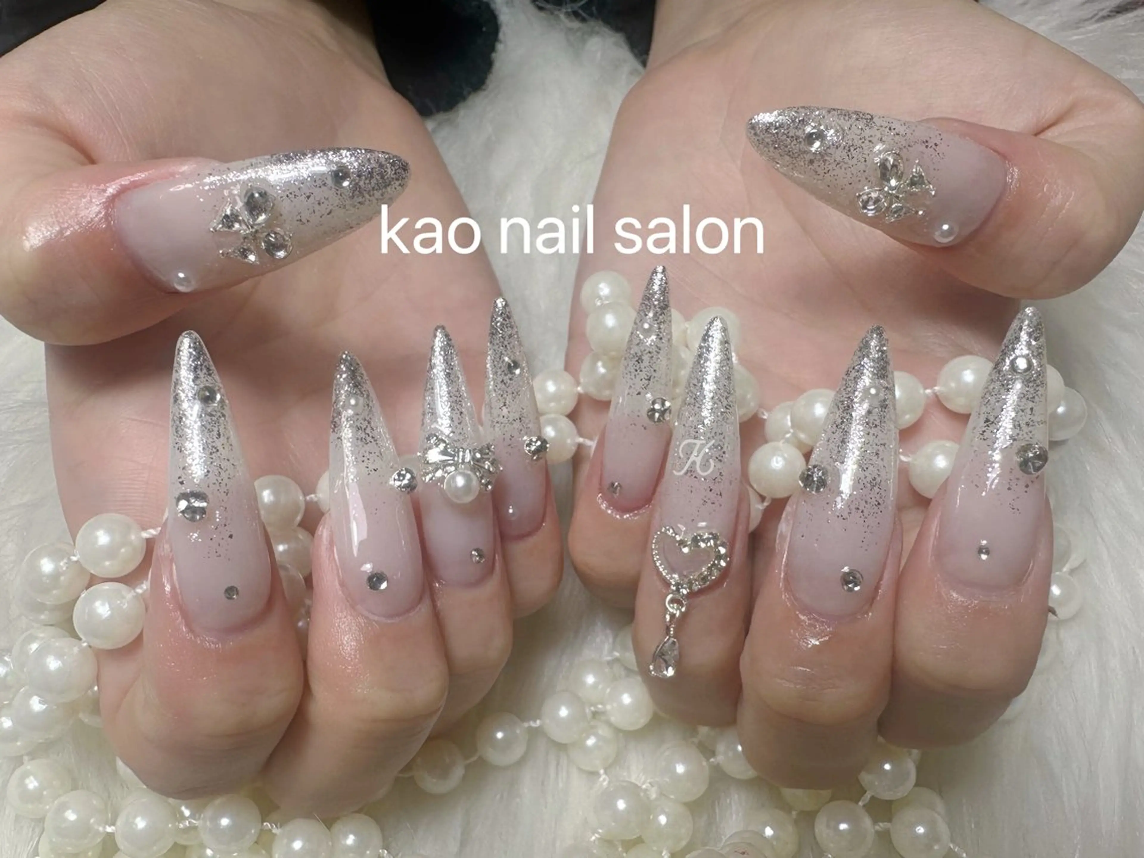 ネイル ハンドネイル kao nail マグネット/長さだしのネイルデザイン