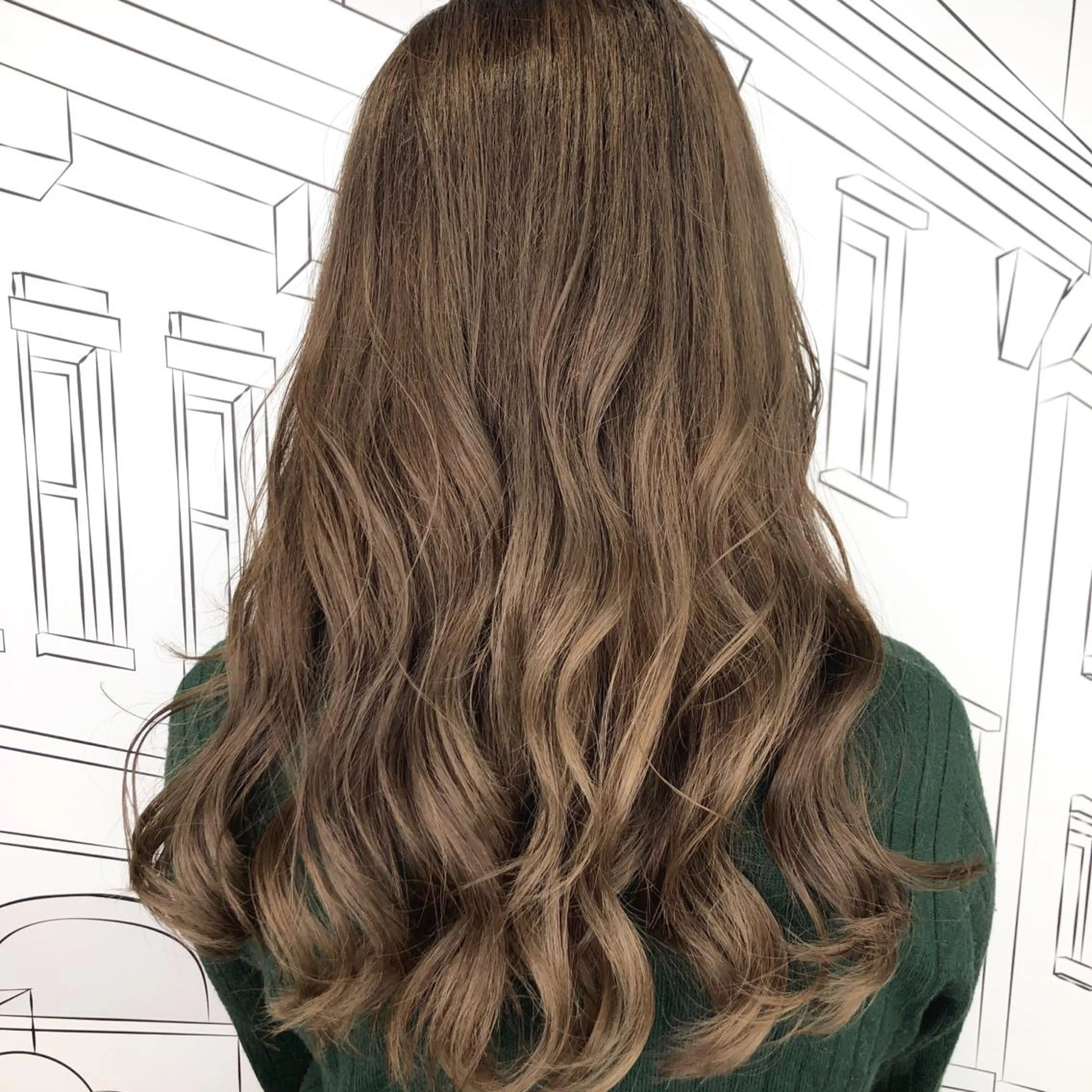 セミロング カラー イルミナカラー TOMOKA 艶髪/透明感カラーのヘアスタイル