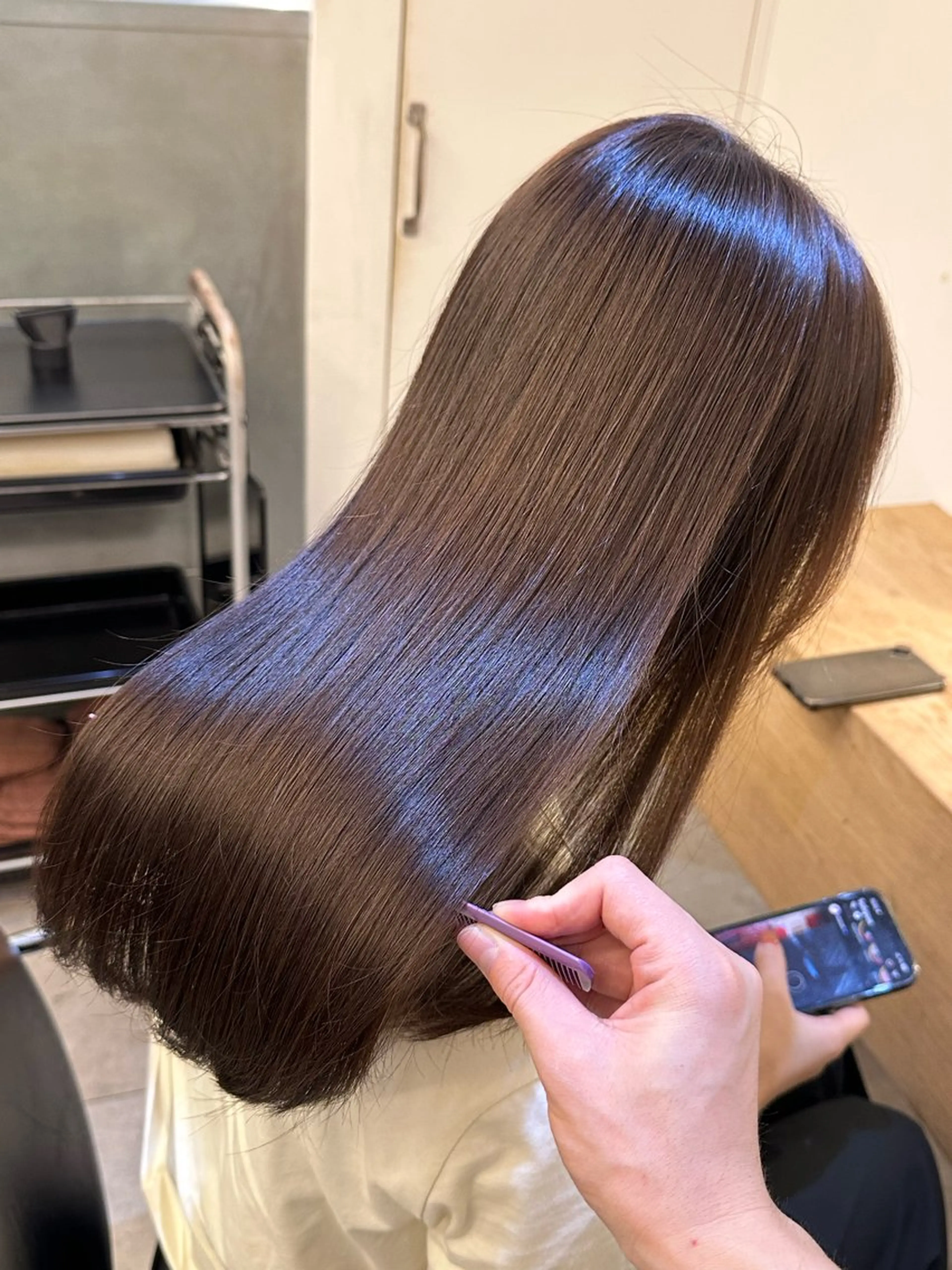 ロング カット ヘアカラー 縮毛矯正 美髪矯正💎副店長 💎ミツキのヘアスタイル