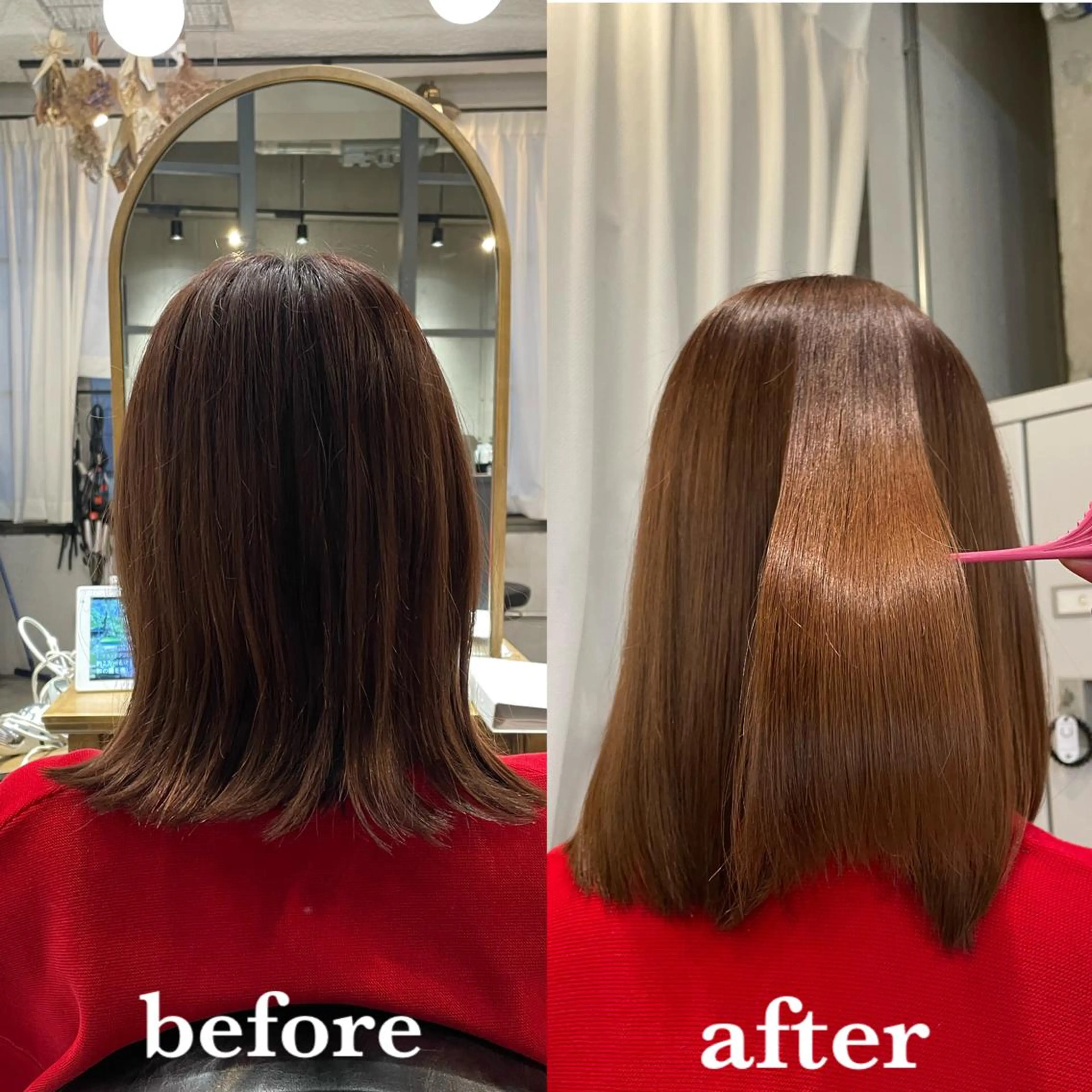 ミディアム トリートメント 透明感カラー🪡🤍 nanao🤍🪡のヘアスタイル