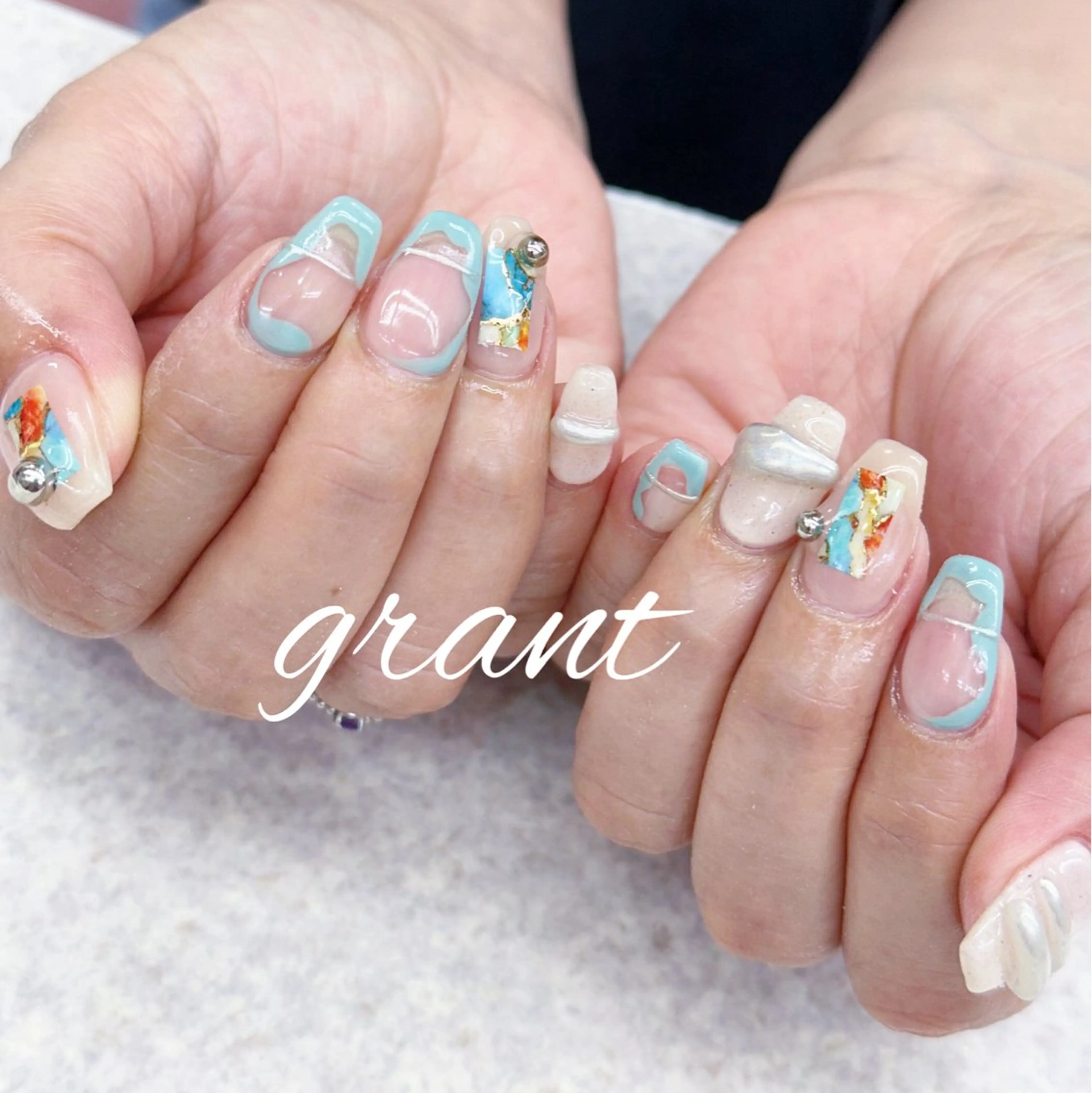 ネイル 夏ネイル nailsalon grantのネイルデザイン