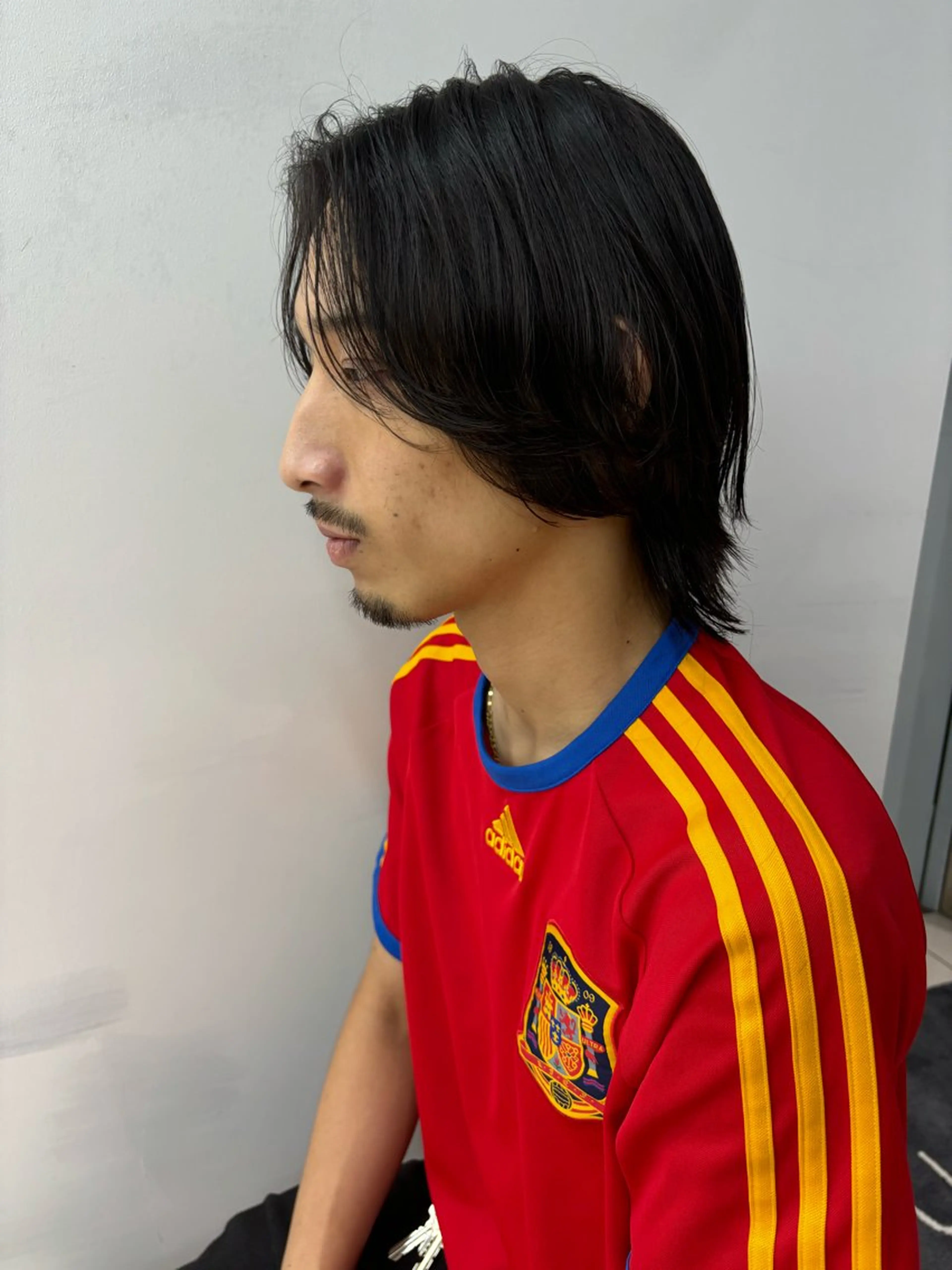 メンズ RIN パーマ/暖色カラーのヘアスタイル