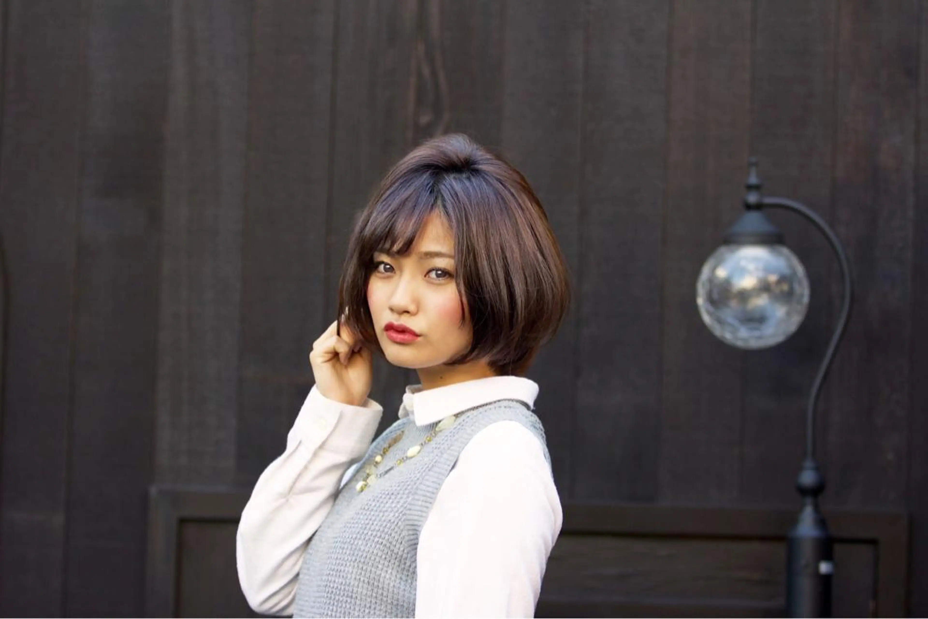 ショート ミディアム カラー パーマ go today shaire salon 本店所属・yoshi ☆のヘアスタイル