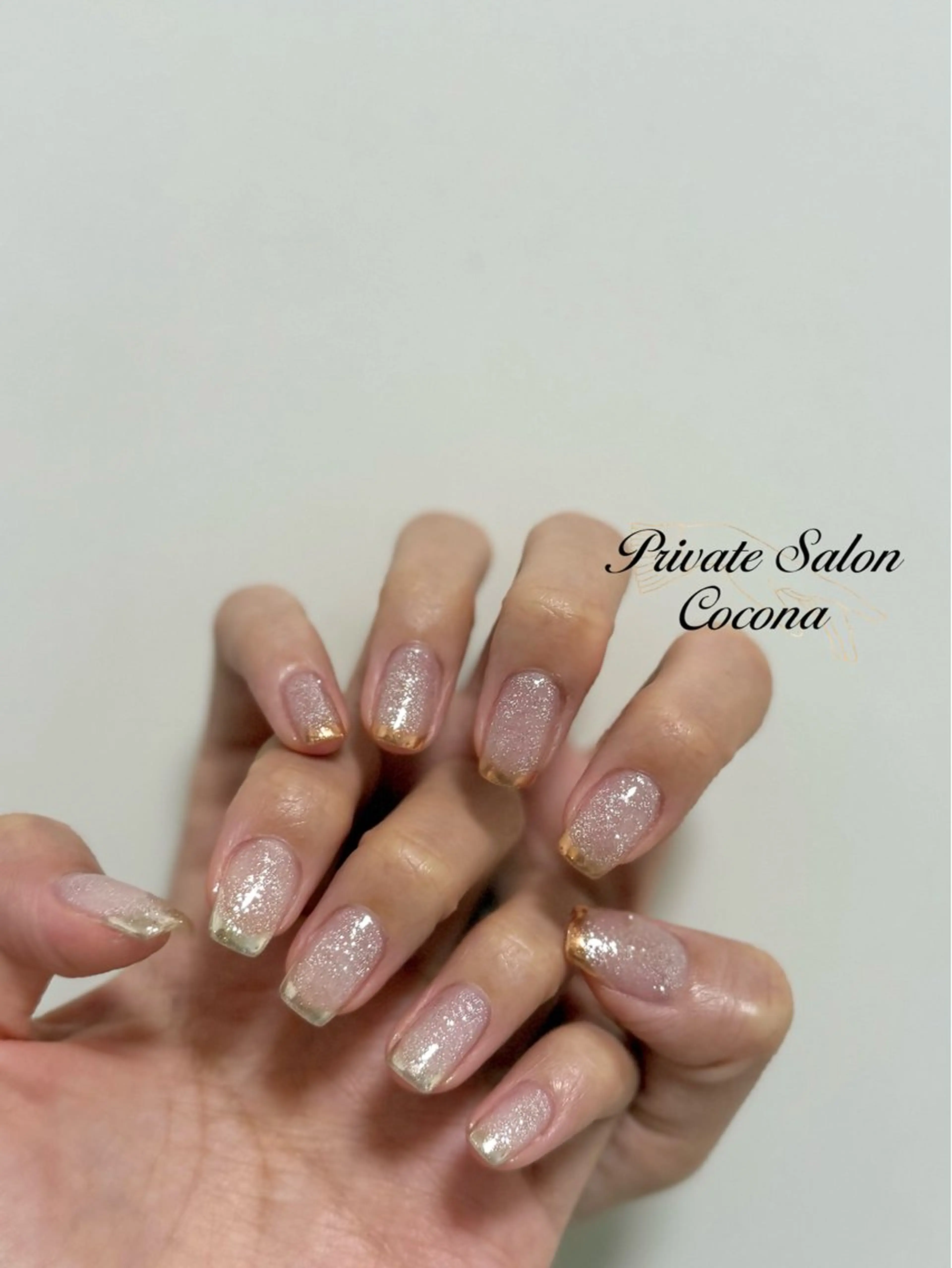 ネイル フラッシュネイル フレンチネイル ミラーネイル ハンドネイル プライベートサロン nailcoconaのネイルデザイン