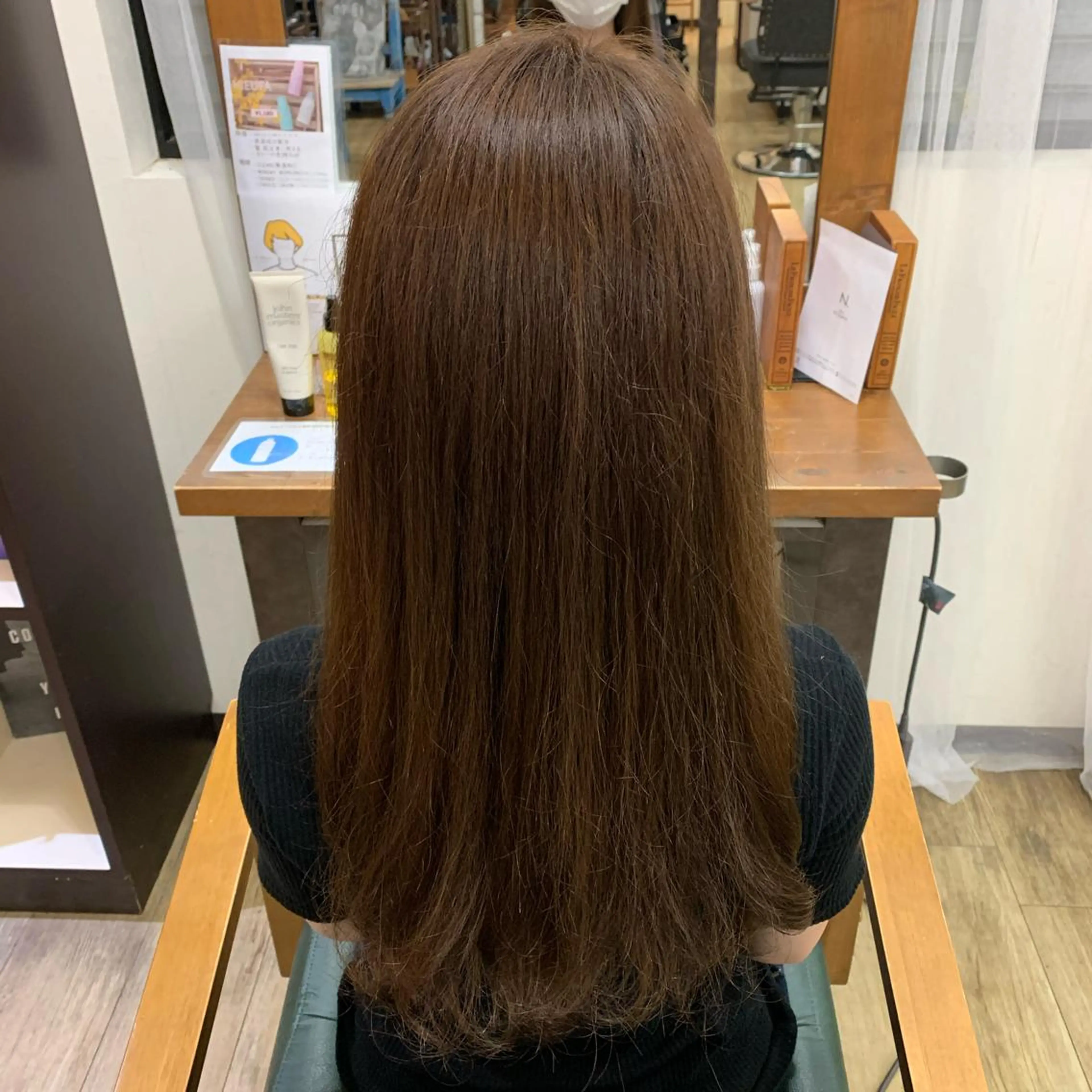 ロング カラー 湯川 未咲希のヘアスタイル