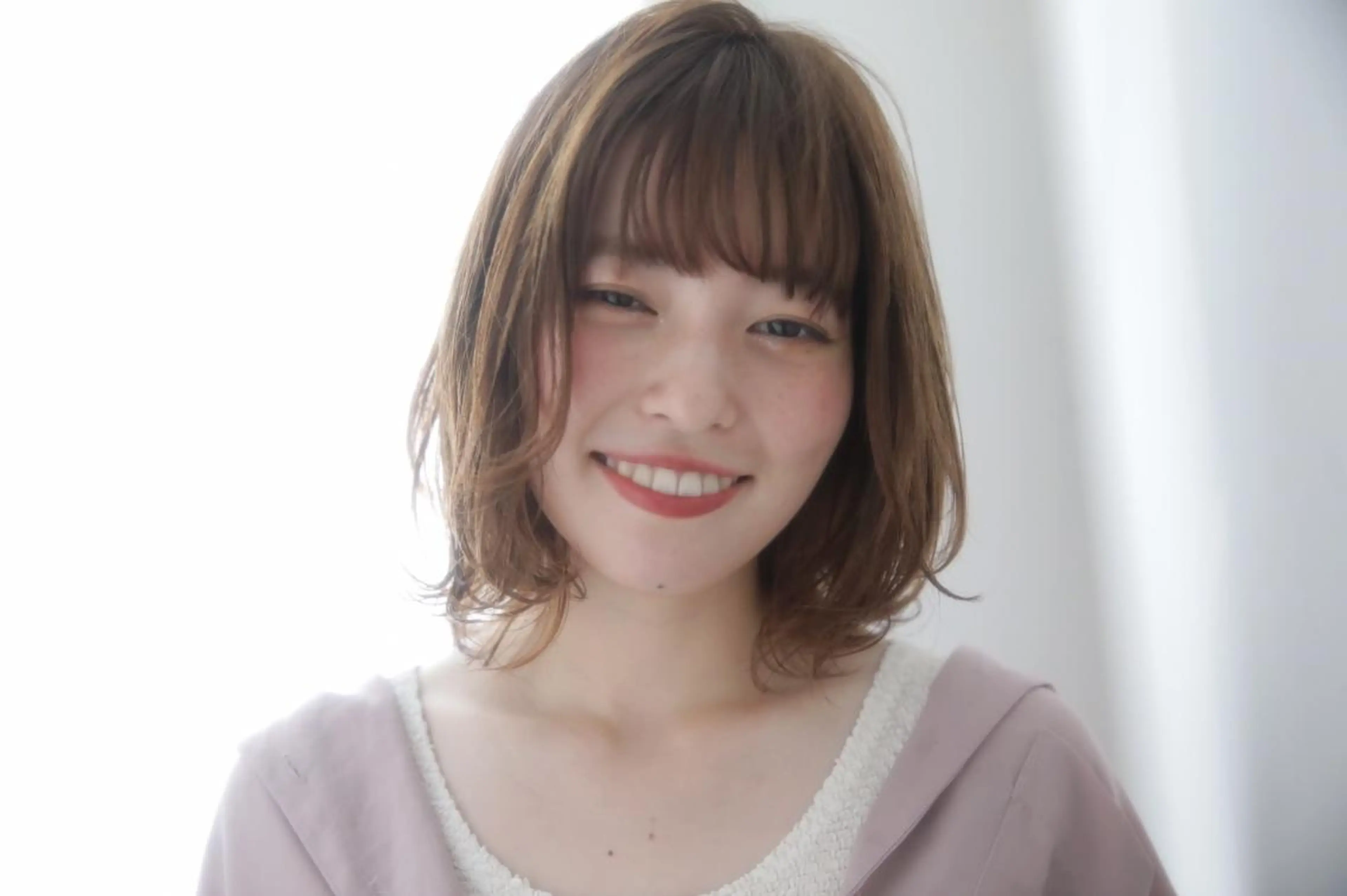 ミディアム カラー レイヤーカット✂️ 横浜No1♡下鳥翔子のヘアスタイル