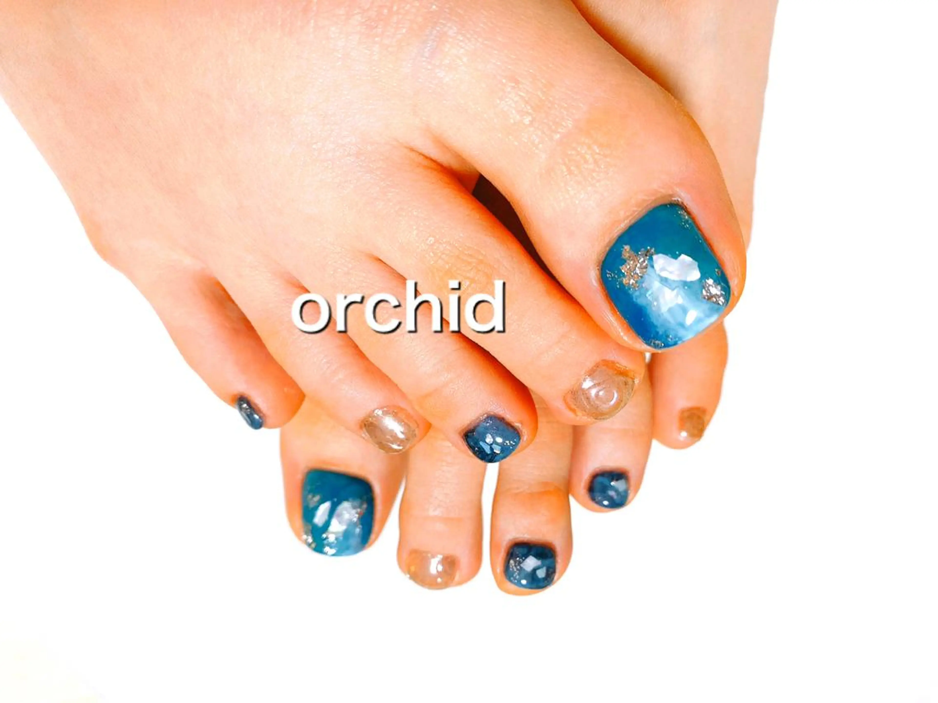 ネイル フットネイル orchid ♡オーキッドのネイルデザイン