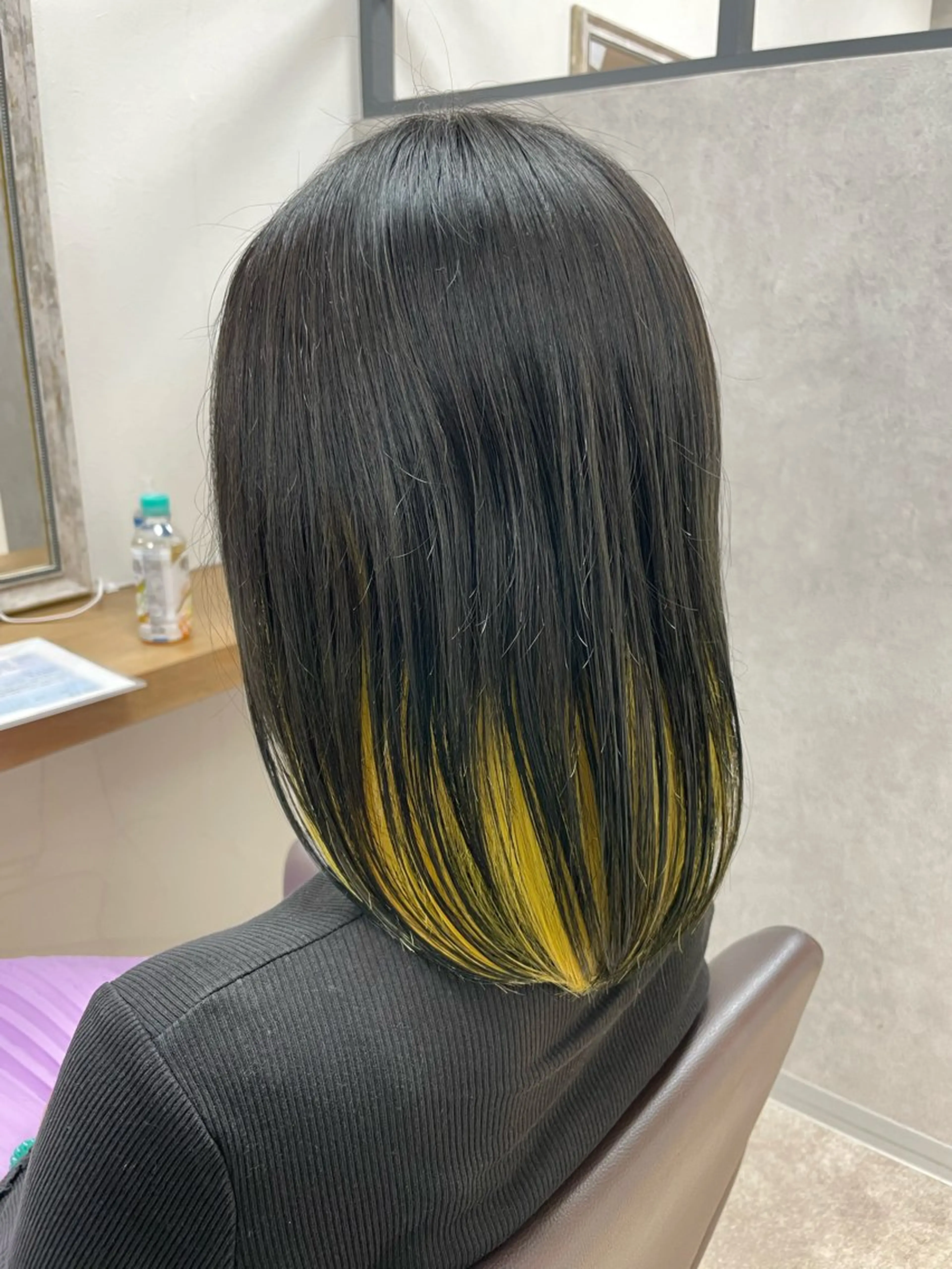 ミディアム カラー カット ヘアカラー トリートメント 髪質改善×METEO 店長 貞松直也のヘアスタイル