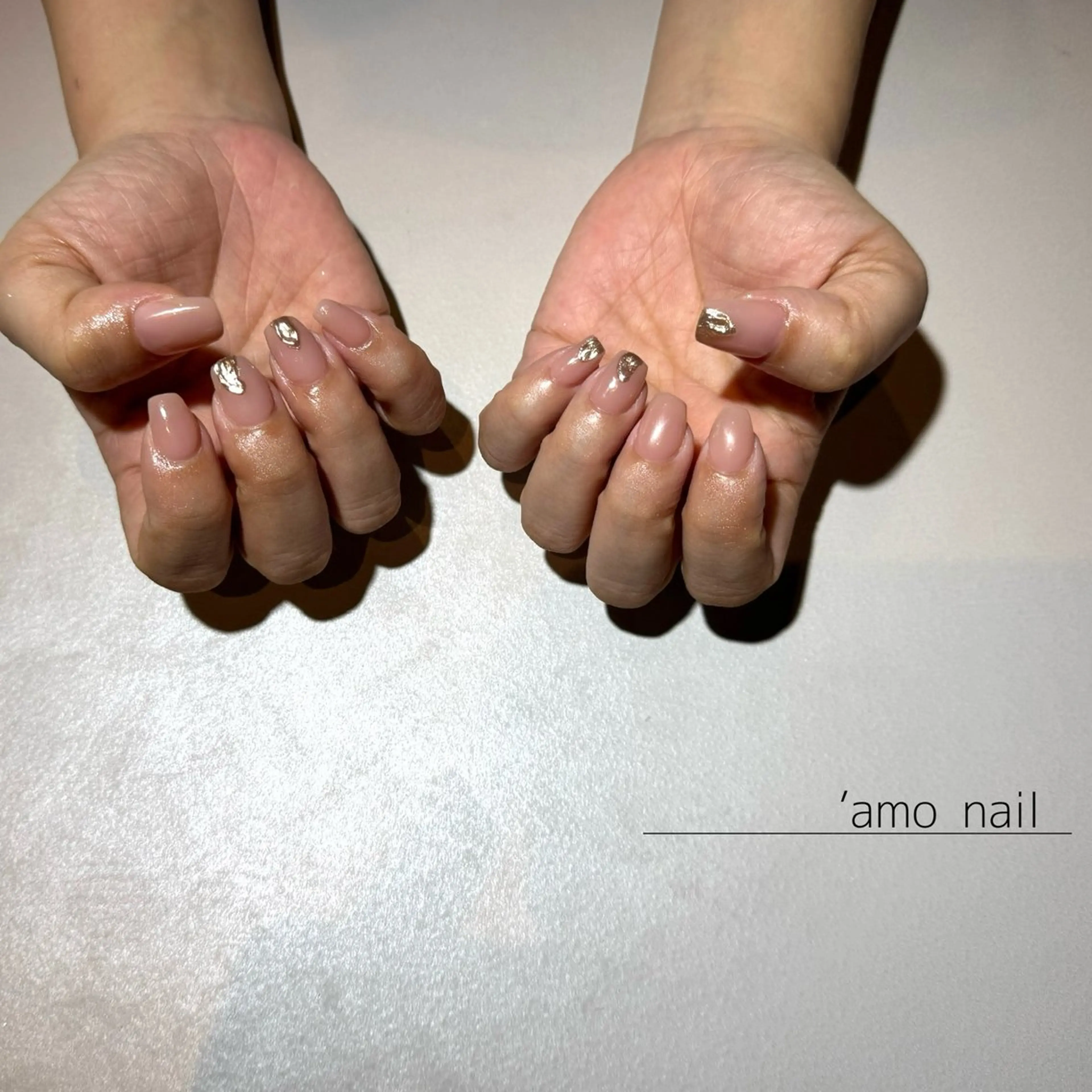 ネイル アートネイル ワンカラーネイル 'amo nail所属・'amo nailのネイルデザイン