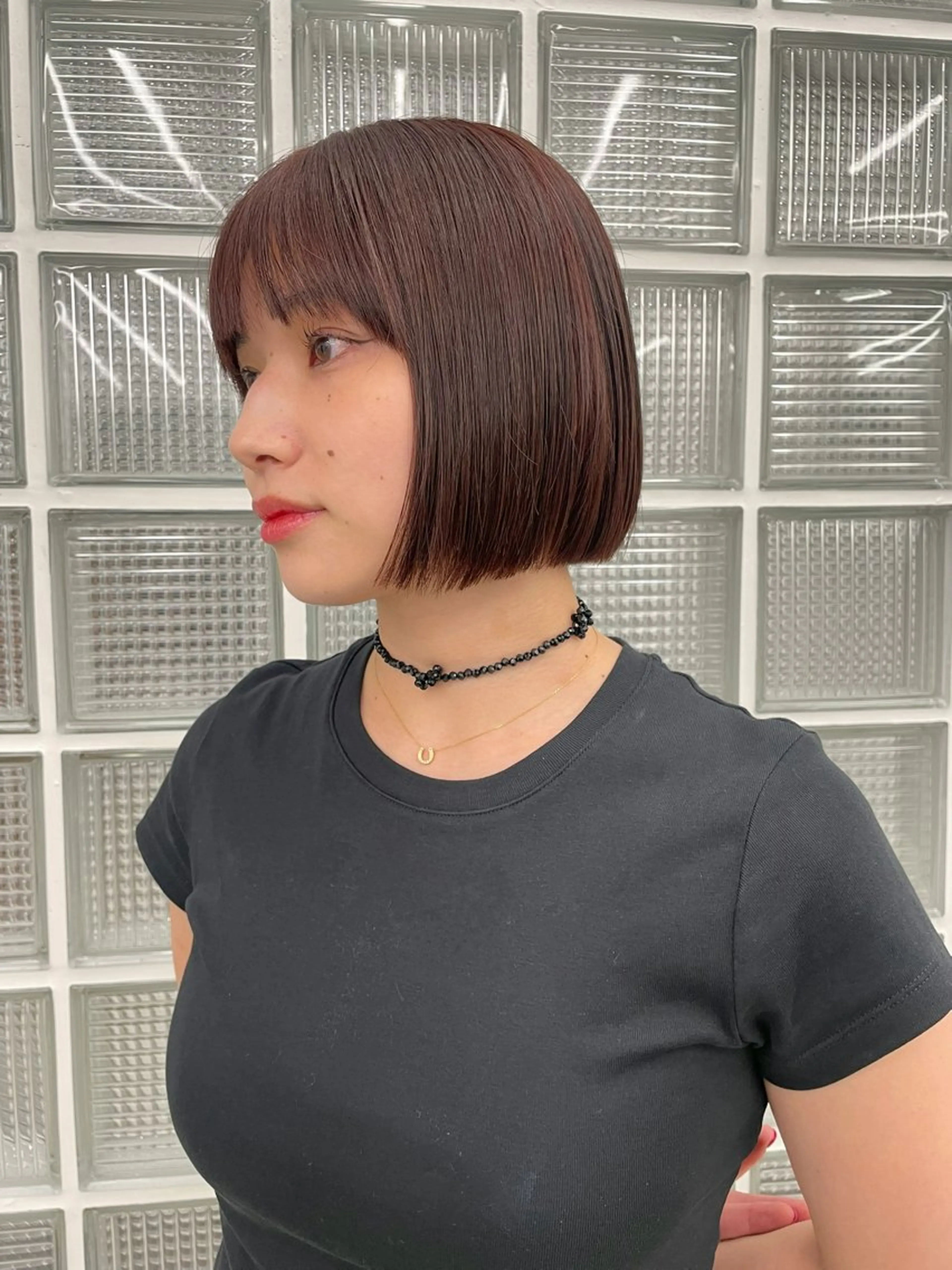 ショート カラー ブリーチ ブラウンカラー ダブルカラー ブリーチなしカラー ボブ カット ヘアカラー トリートメント カズキ/天神/ボブ /レイヤー/メンズのヘアスタイル