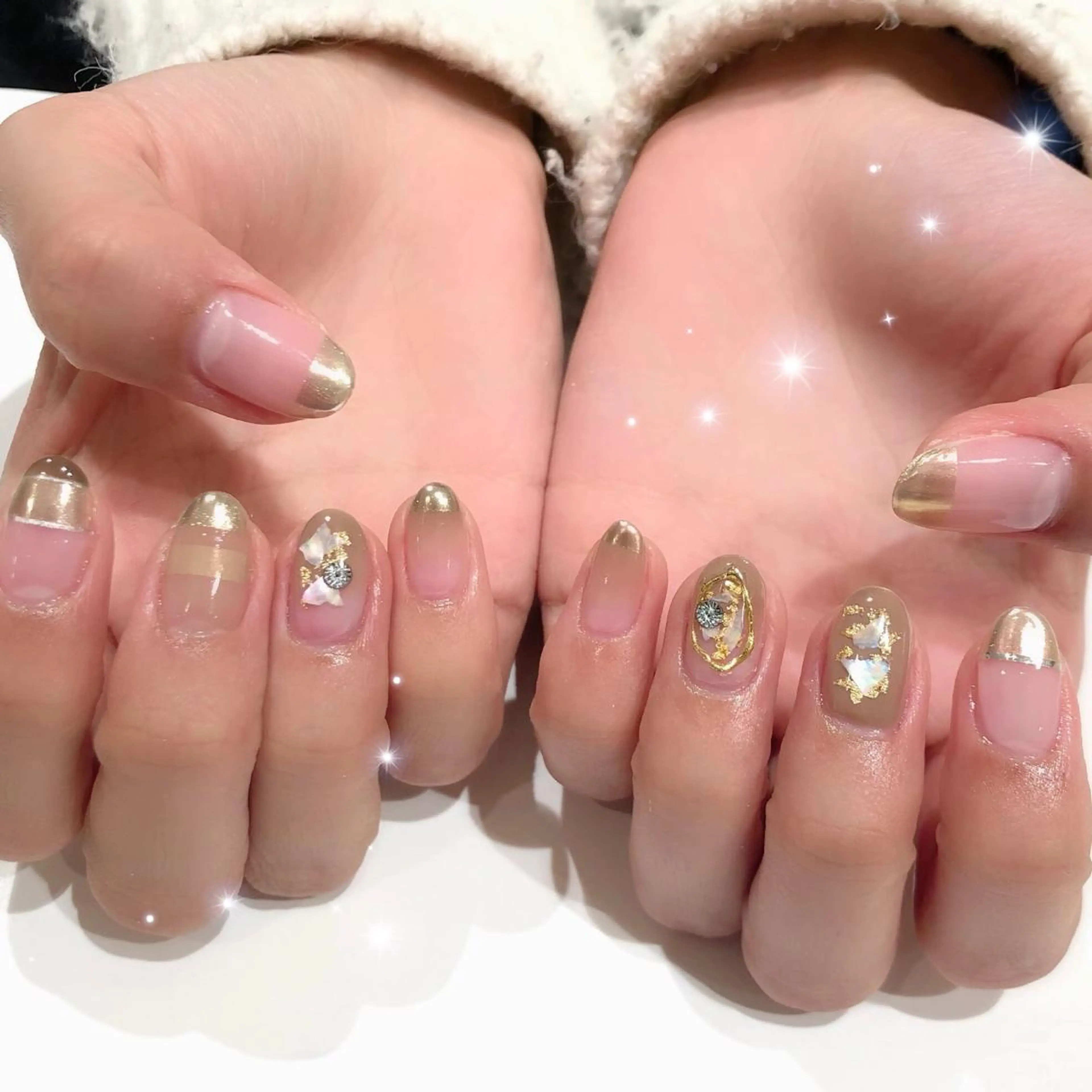 ネイル ニュアンスネイル 星野 茉央のネイルデザイン