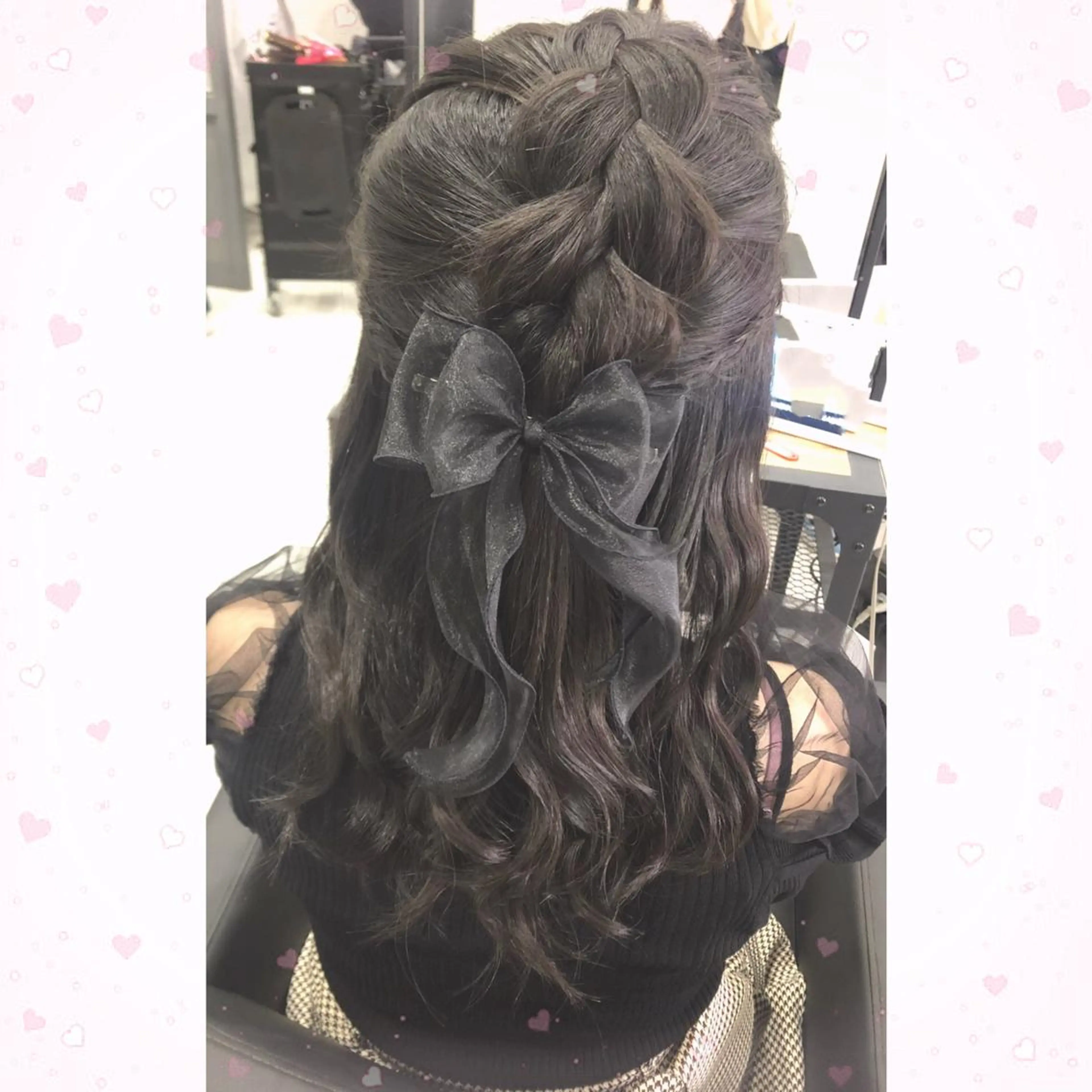 【🩷1番人気💖ヘアセットメニュー💜】 ハーフアップ💕や編み込み🎀ヘアアレンジ🌸 早朝時間もご対応可能🎀の写真