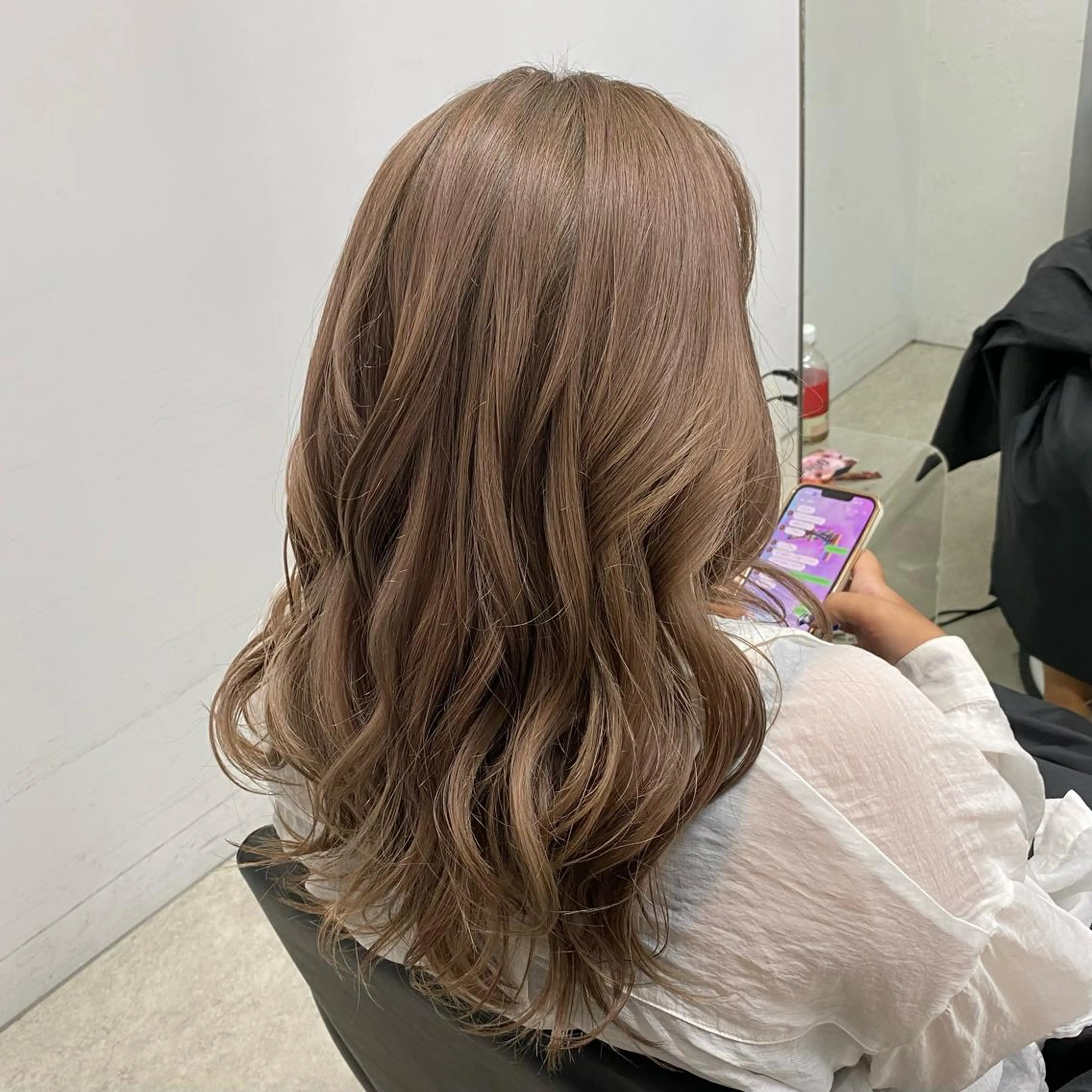 ロング ヘアカラー トリートメント エクステモデル募集 💗大阪梅田/川上のヘアスタイル