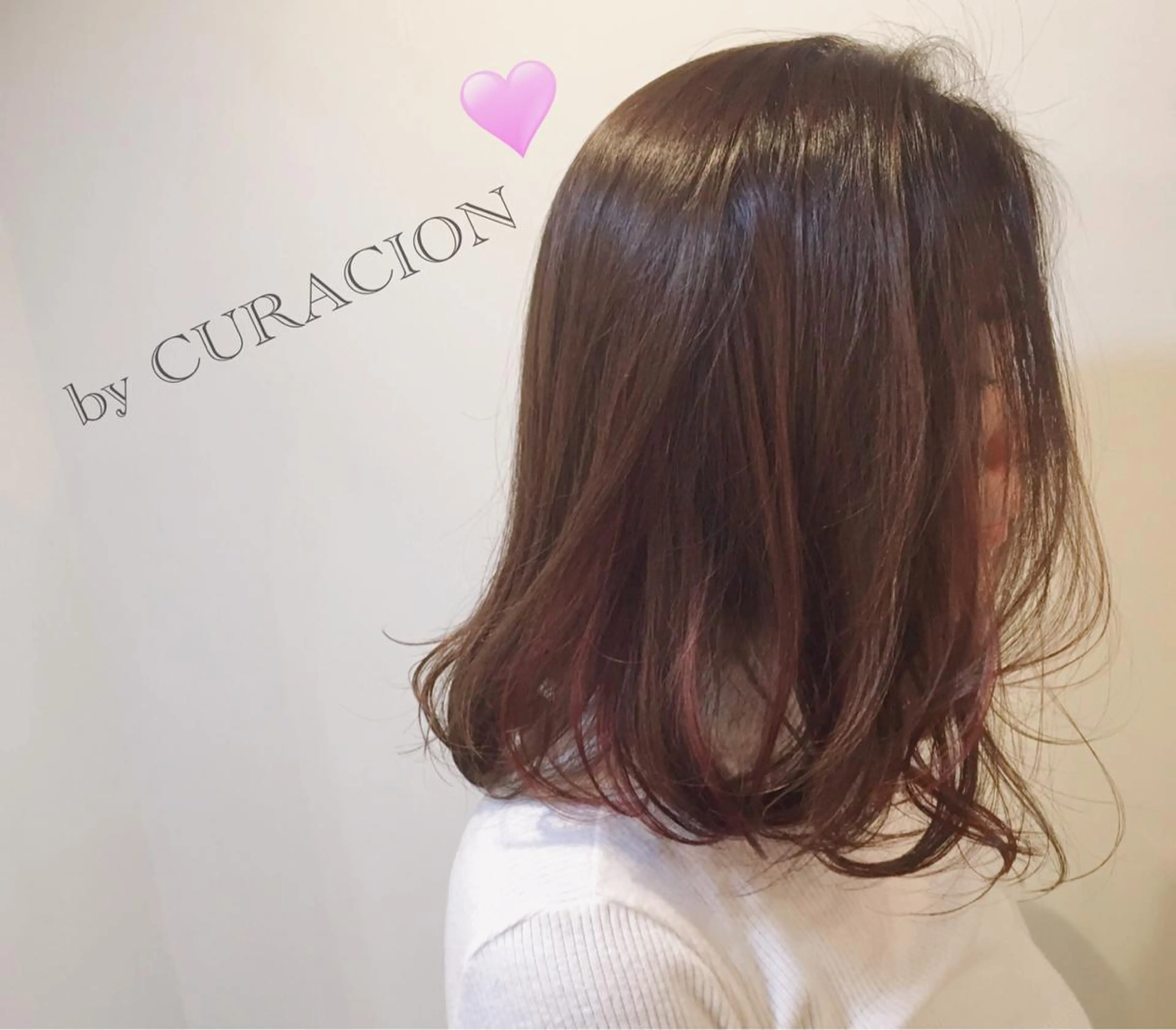 ミディアム ハイライト カット ヘアカラー トリートメント ＨＩ ROのヘアスタイル