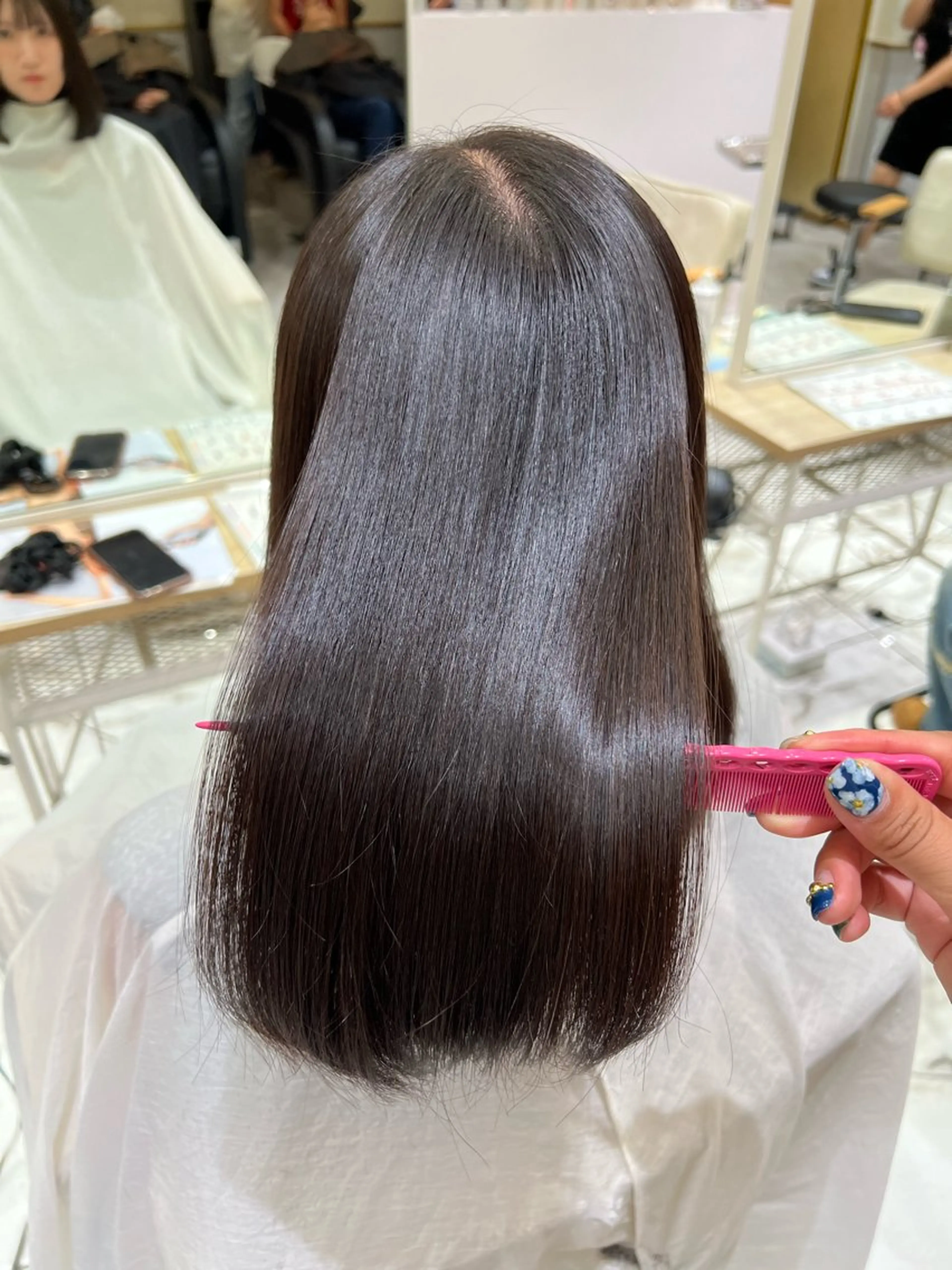 ミディアム 縮毛矯正 酸性ストレート人気 No,1/カスミ🩰のヘアスタイル