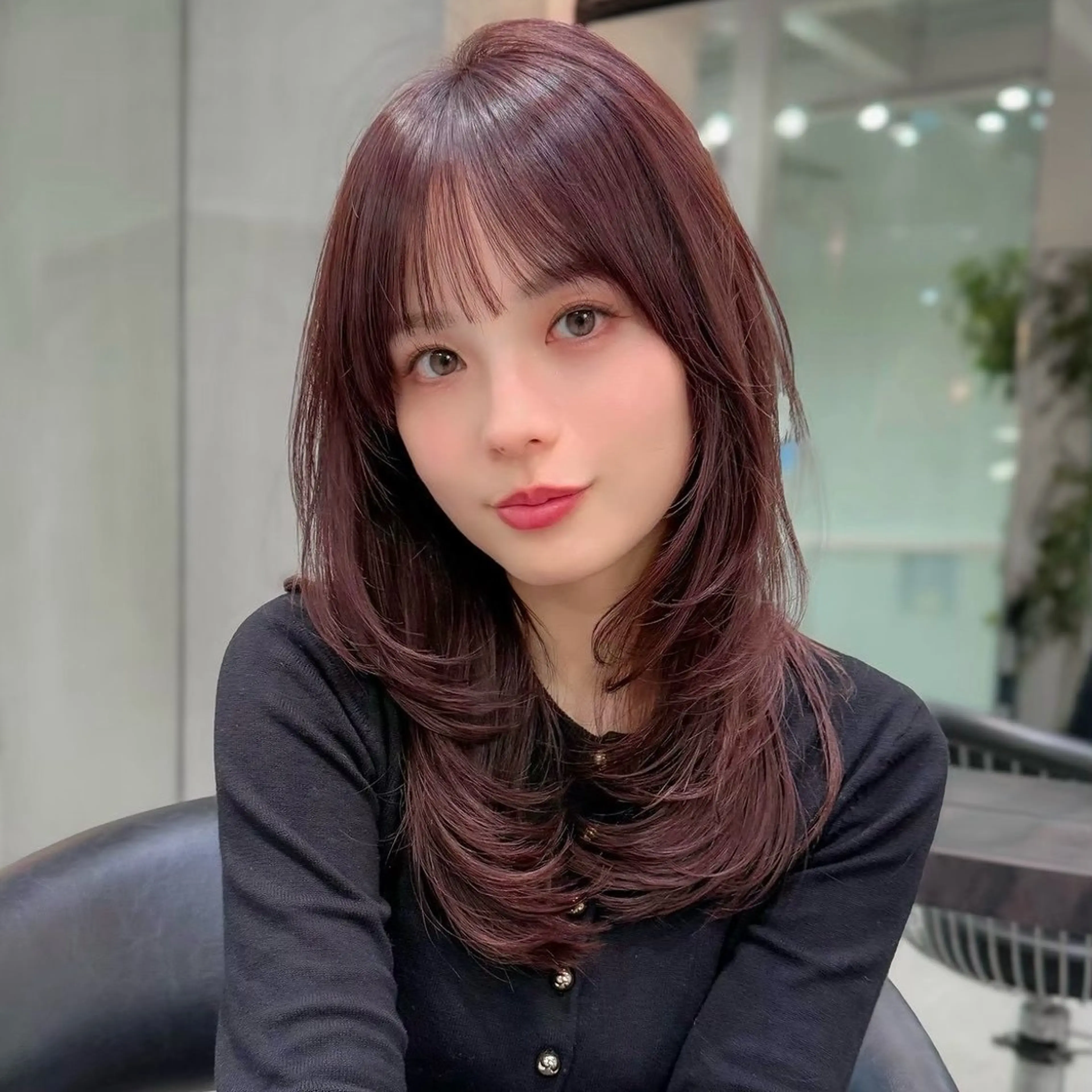 ロング カラー 韓国ヘア syoukiのヘアスタイル