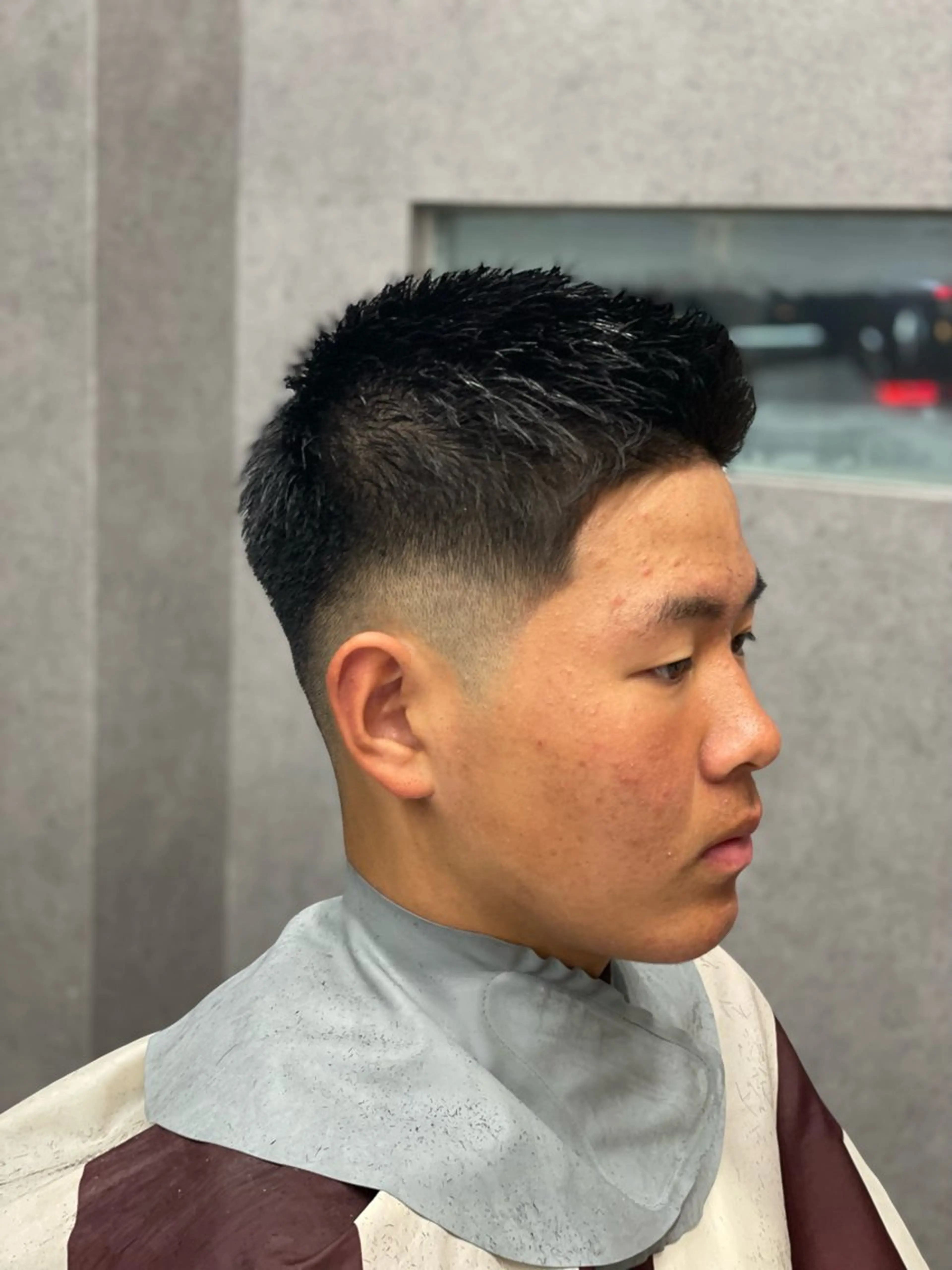 ショート メンズ 浜辺 快斗のヘアスタイル