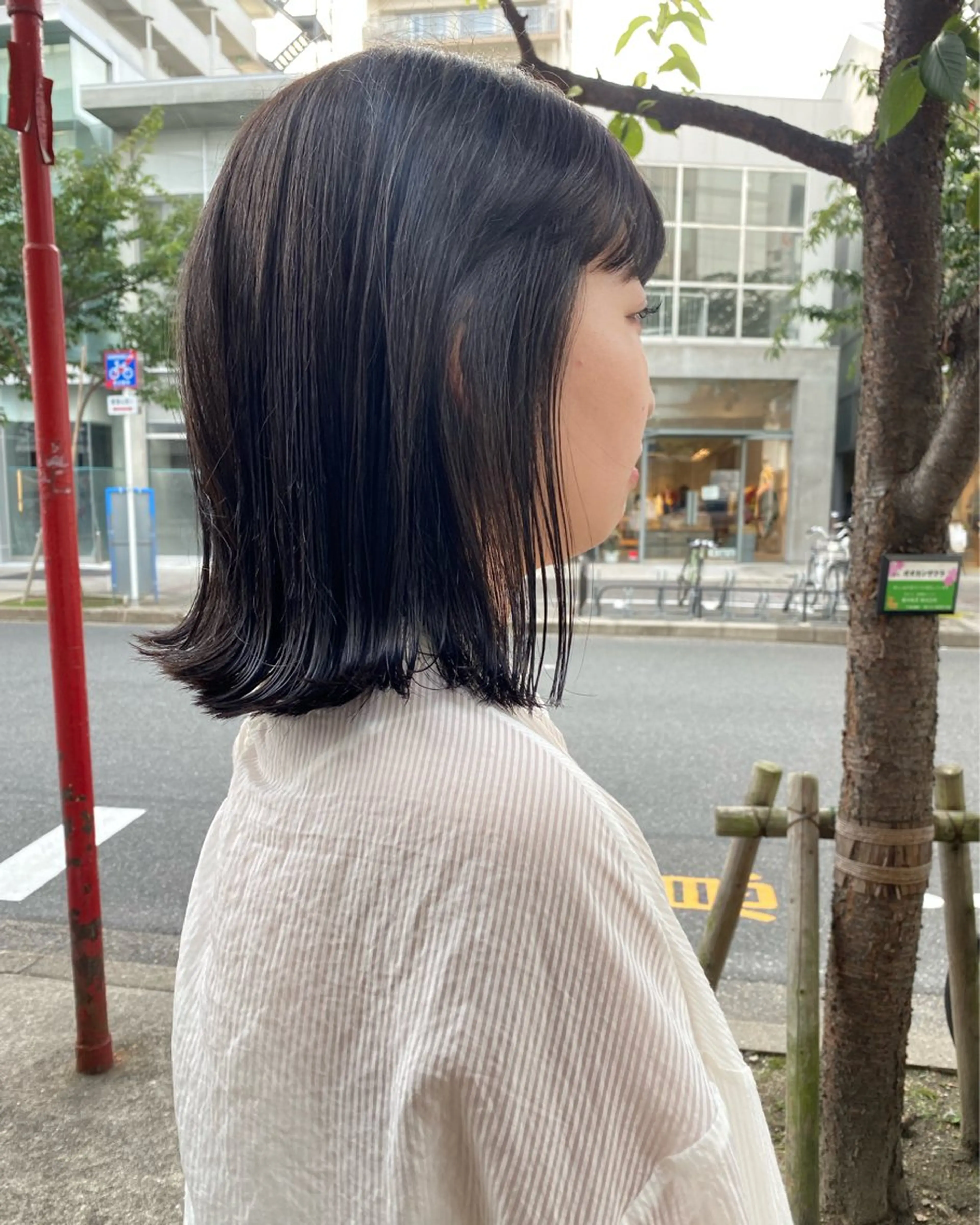 ミディアム ヒラカホ/ ブリーチ/似合わせのヘアスタイル