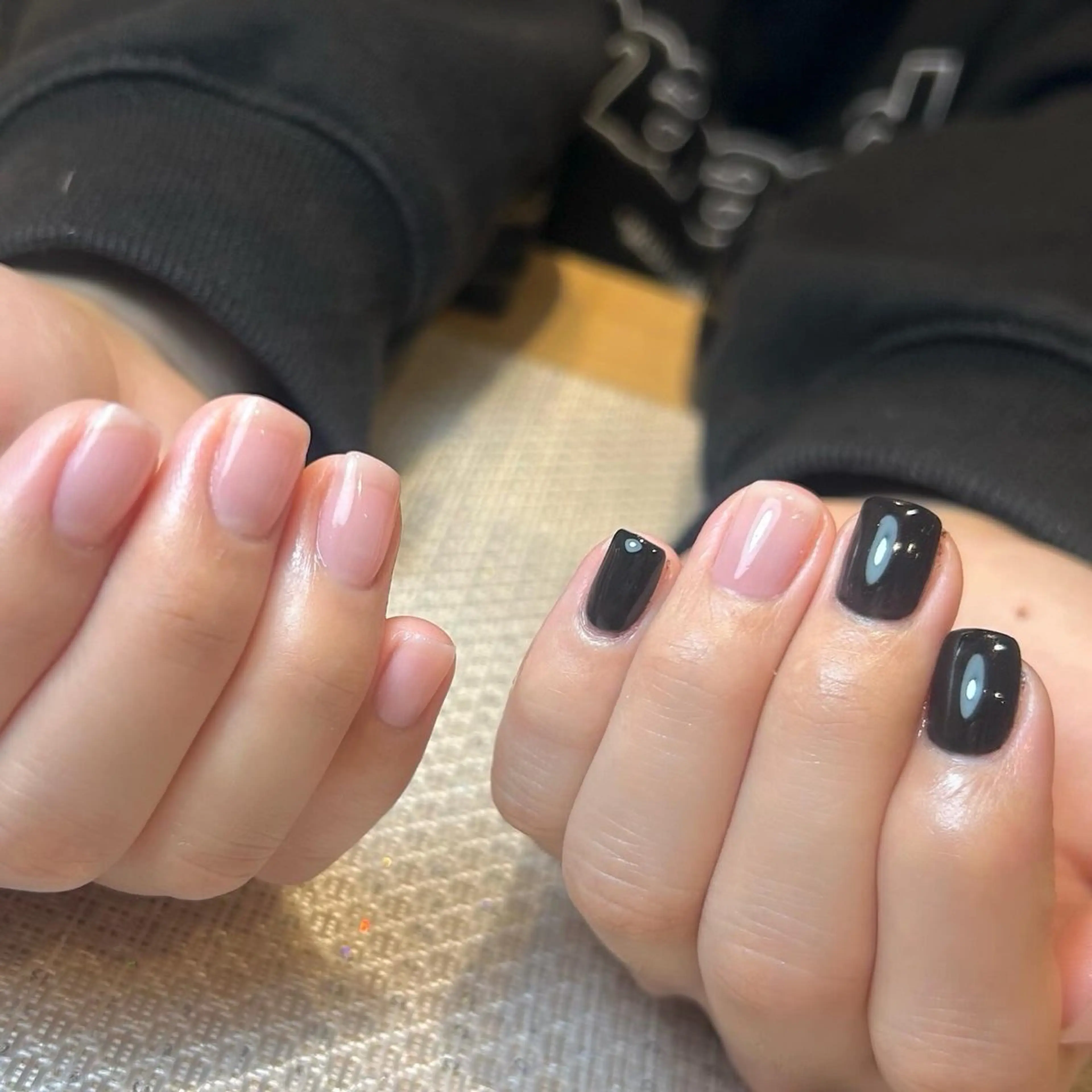 ネイル クリアネイル メンズネイル ワンカラーネイル ハンドネイル Champ瓢箪山店 つかもとのネイルデザイン