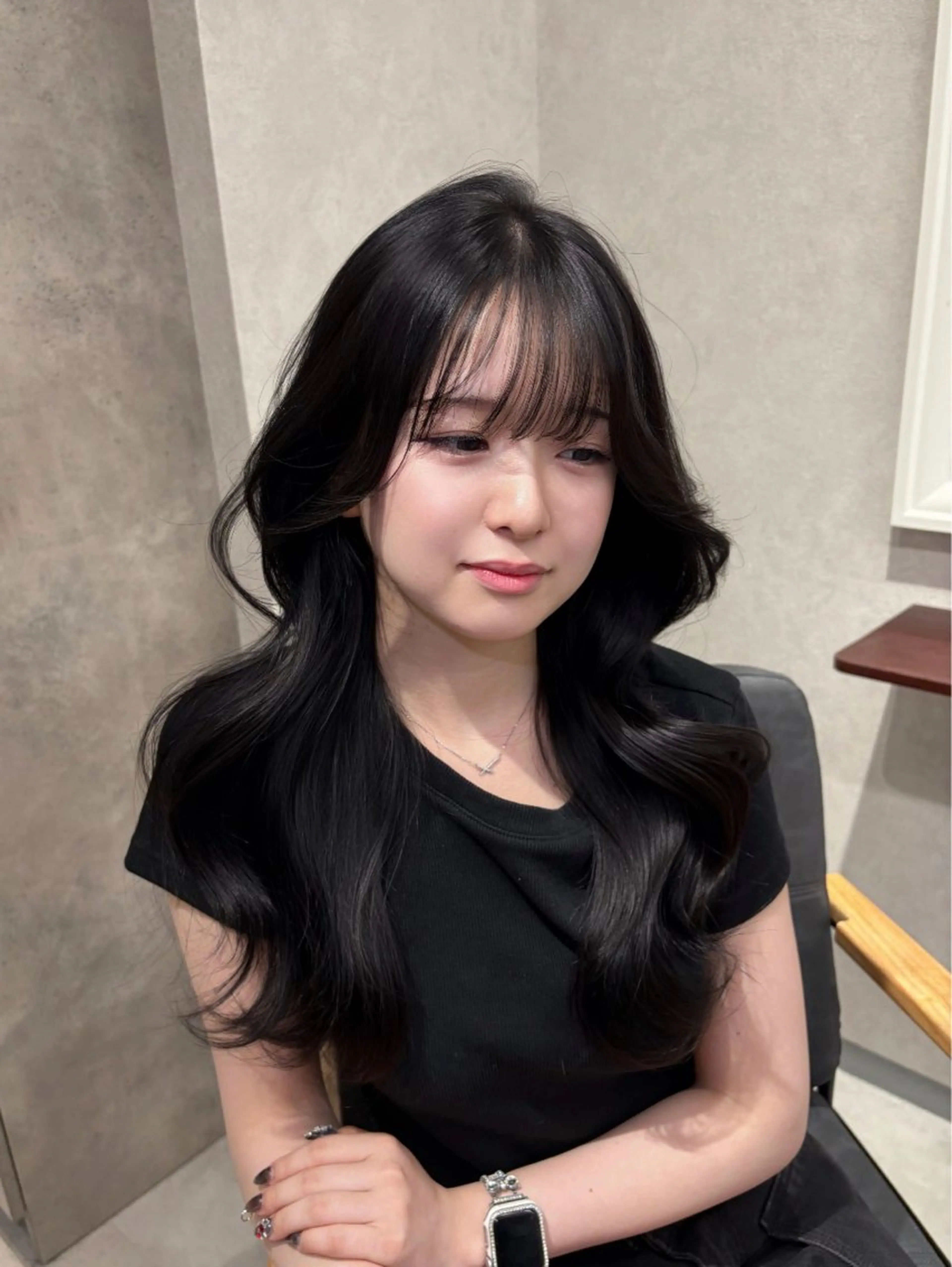 ミディアム カラー 透明感カラー ／kana‎🤍のヘアスタイル