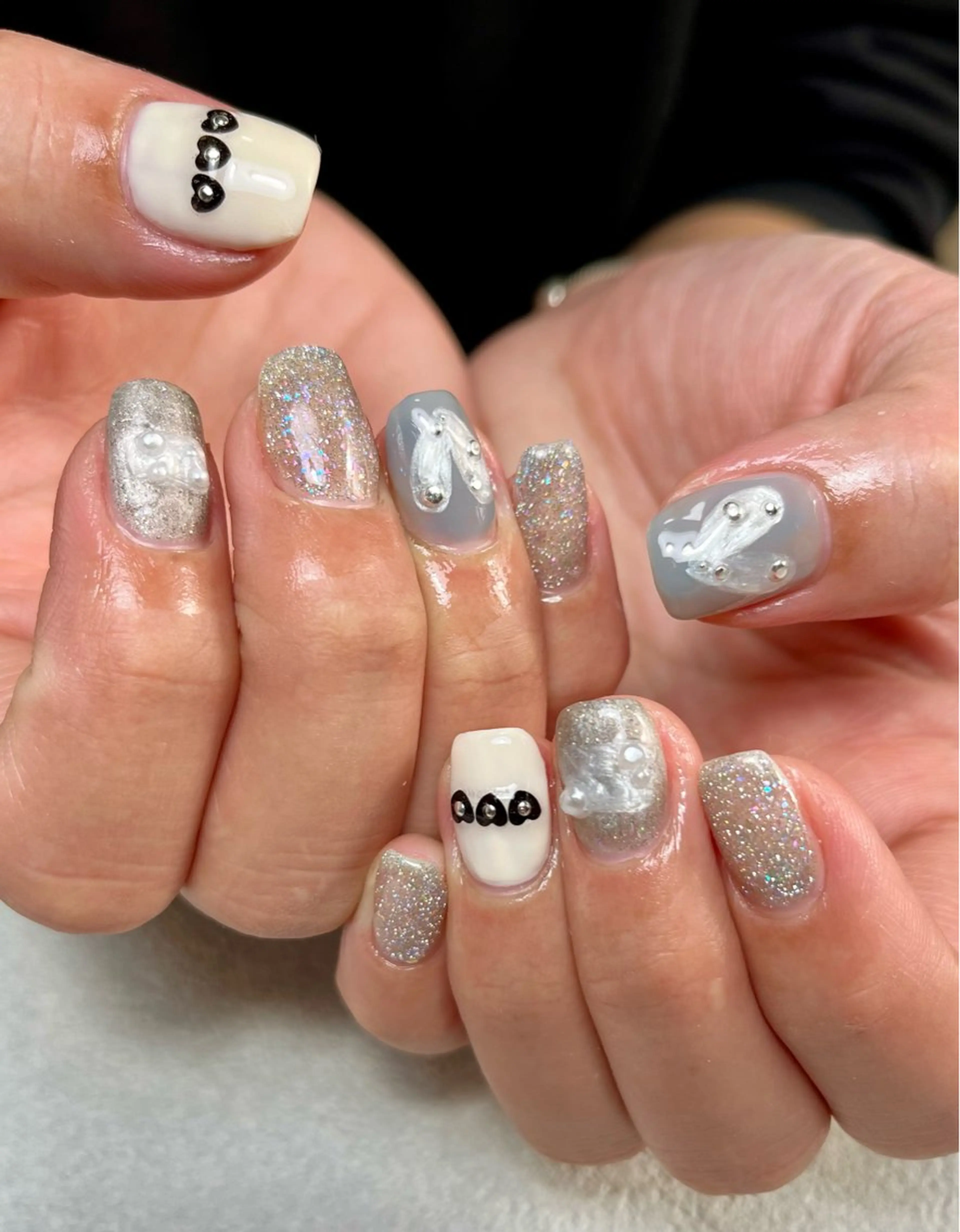 ネイル tsumeya ゆるかわ手描きネイルのネイルデザイン