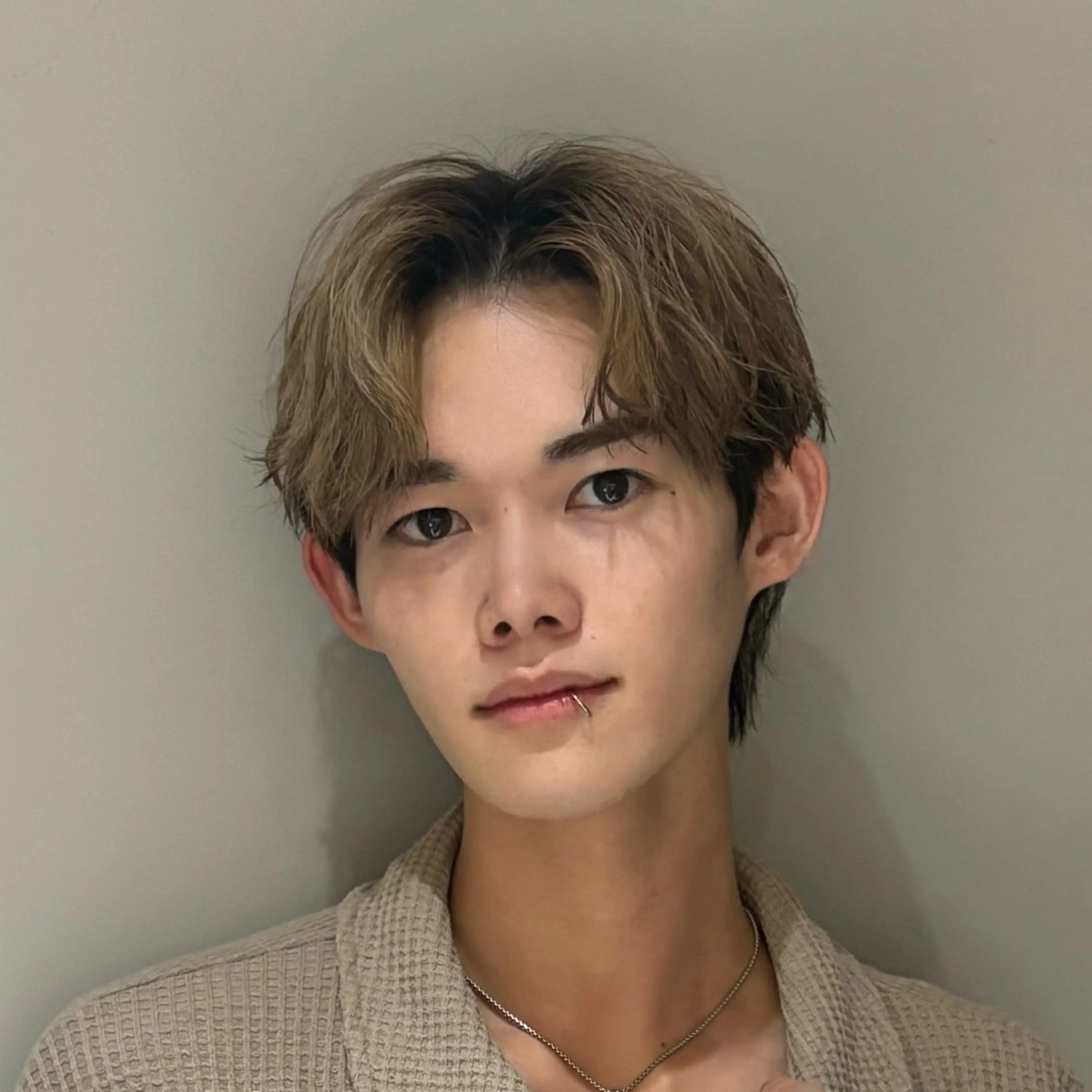 ショート カラー メンズ メンズ韓国風 韓国風ヘア カット ヘッドスパ フェザー/シャドウ/ 酸性ストレートのヘアスタイル