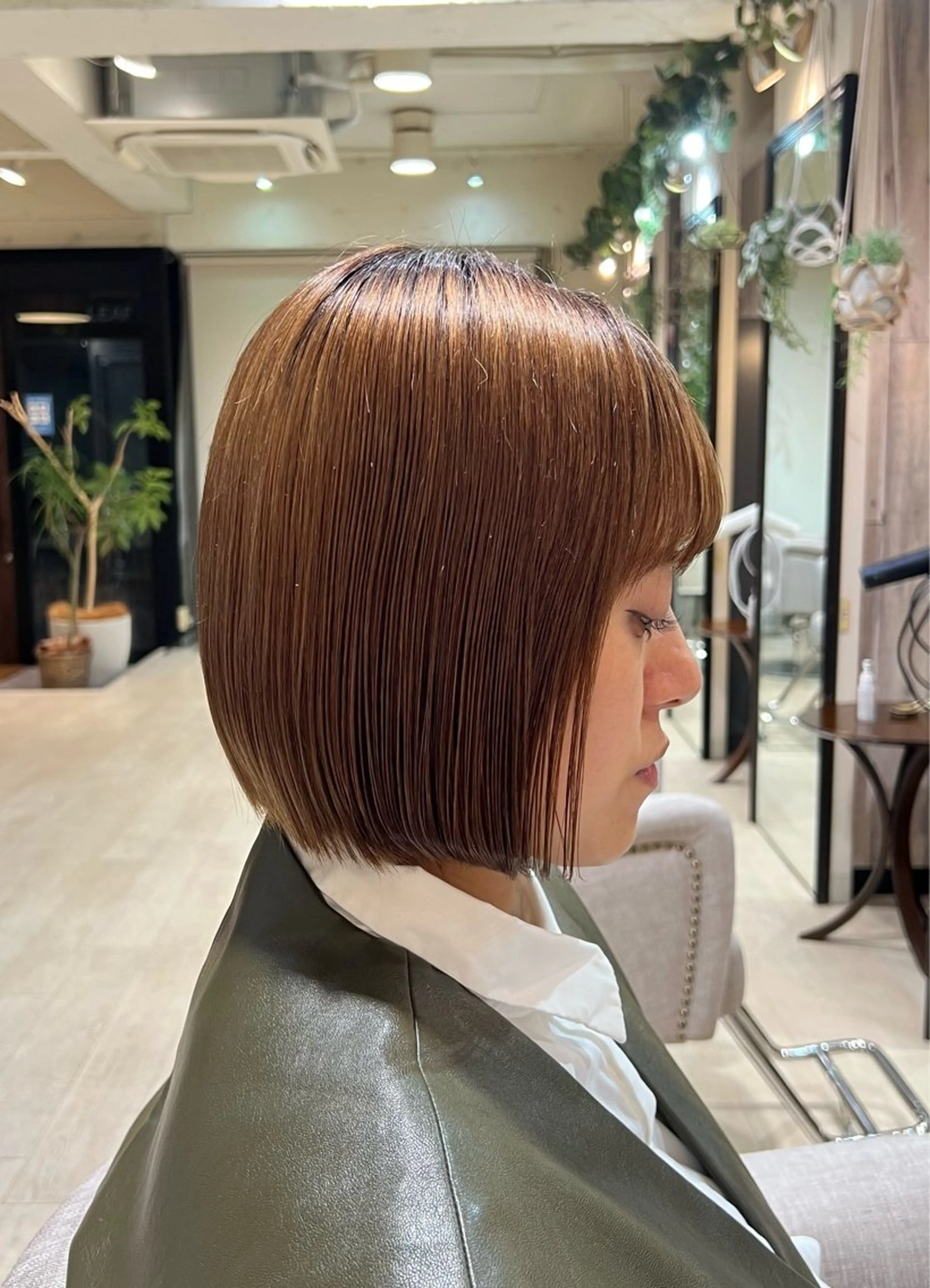 ミディアム 切りっぱなしボブ ボブ 増田 晃大のヘアスタイル