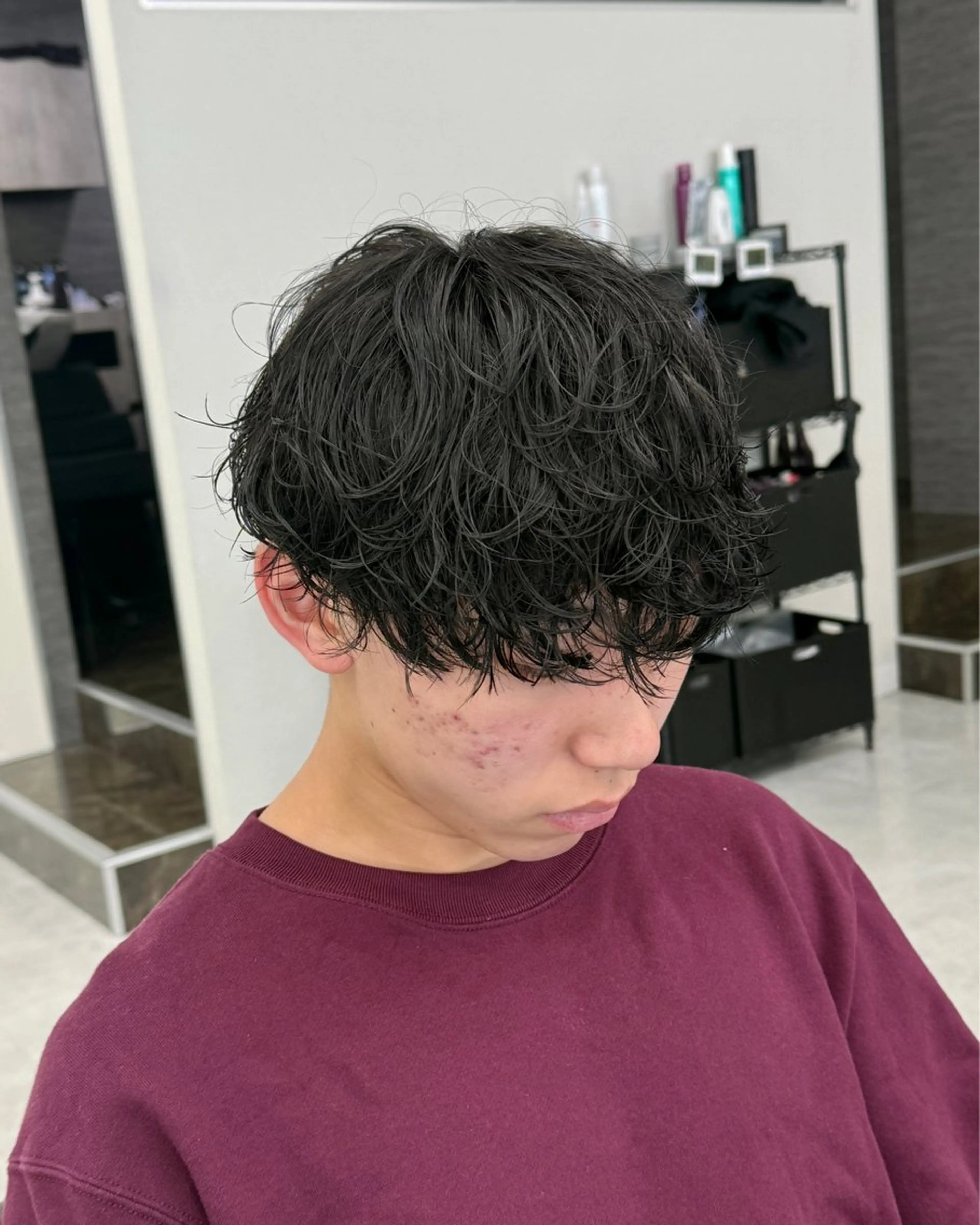 パーマ メンズ カット パーマ トリートメント ヘッドスパ ヘアセット シャドウパーマ/ メンズ/KENTAのヘアスタイル