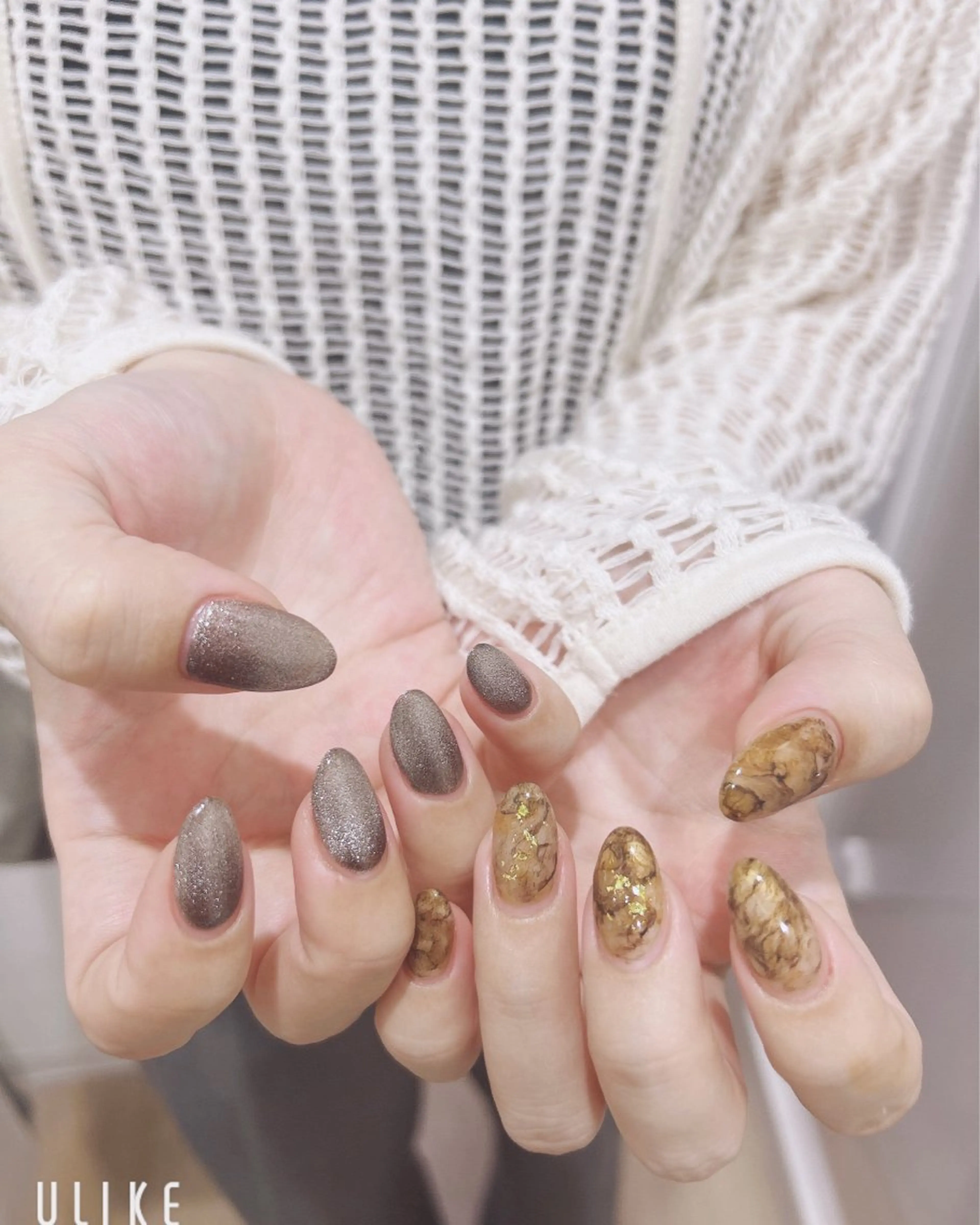 【オフ有ニュアンスネイル105分】こちらはお時間内であればお好きなデザインがやり放題になりますの写真