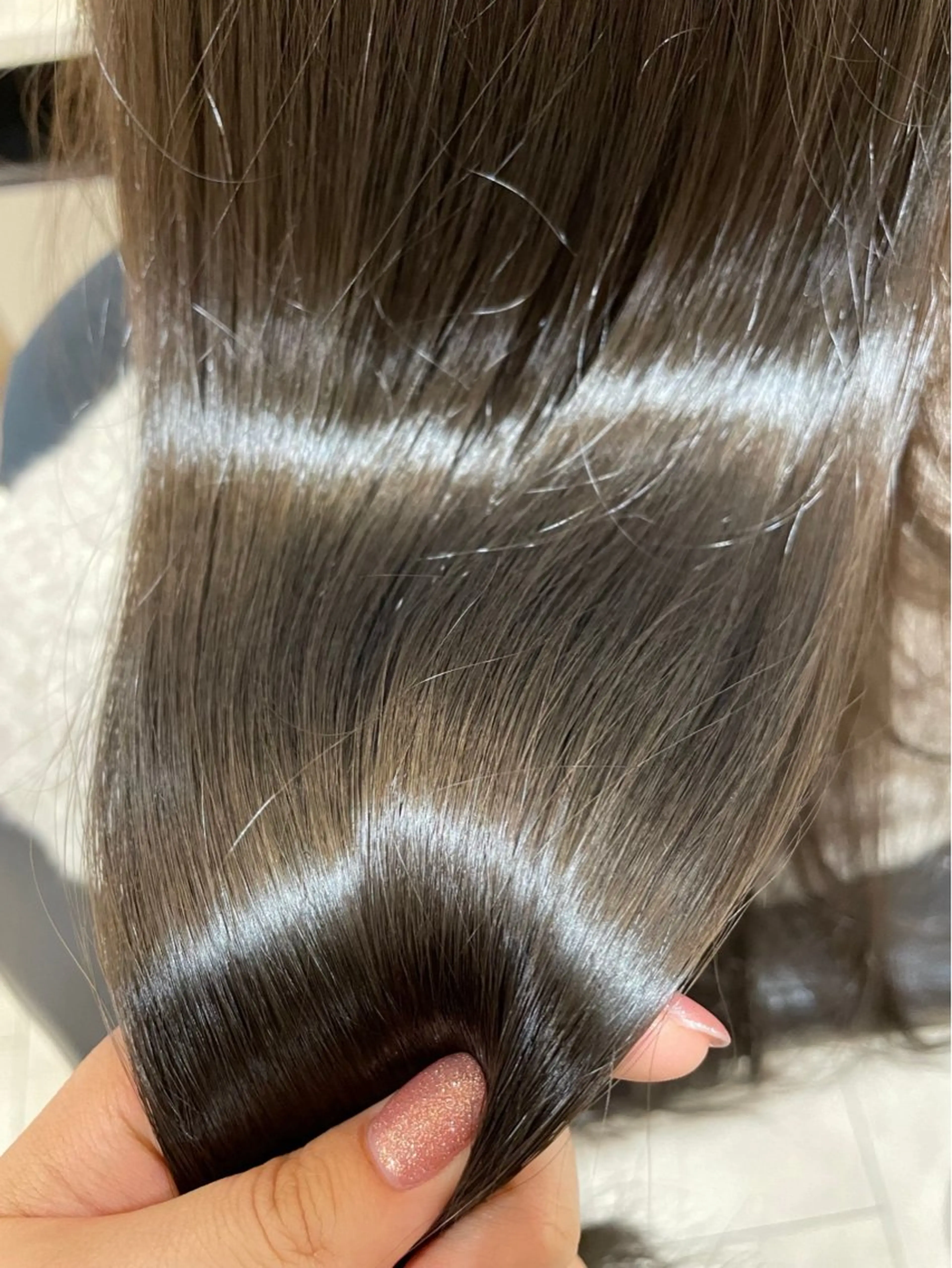 カラー ベージュカラー 透明感カラー ミント ミントベージュ 骨格/顔型/パーソナ ルカラー診断/中野のヘアスタイル