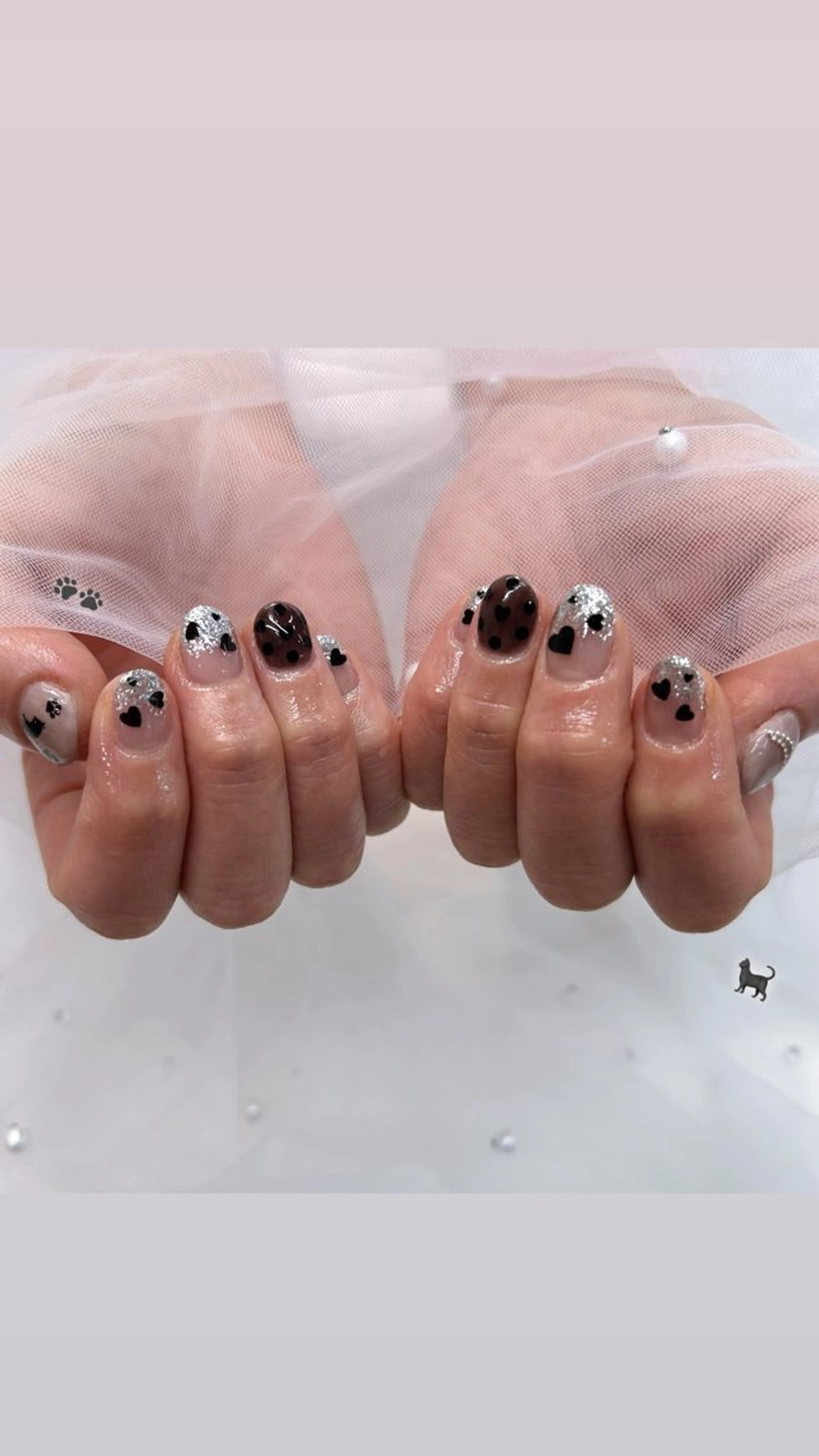 ネイル キラキラネイル 狭間 GRANBEAUTYのネイルデザイン