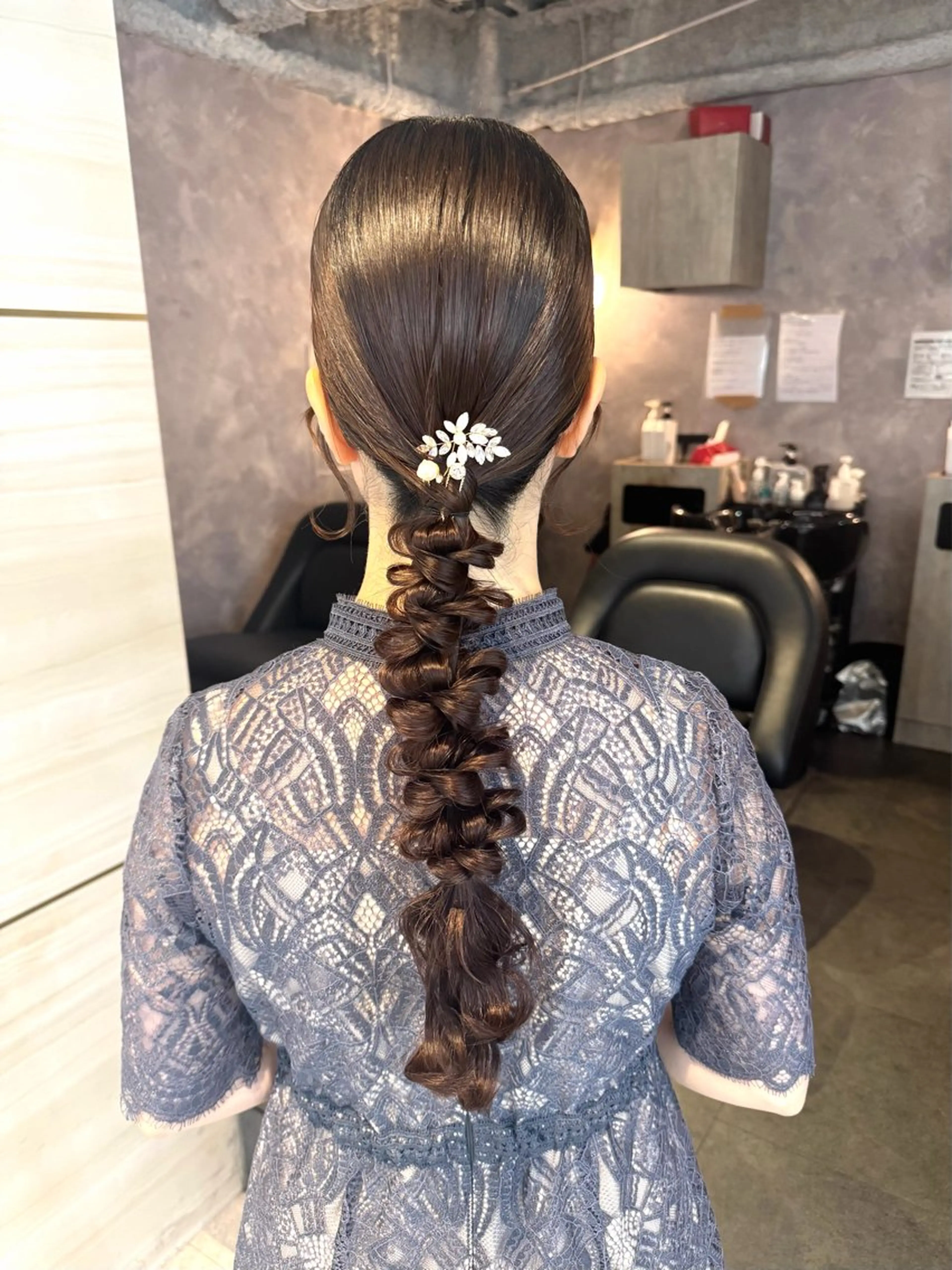 ロング カラー ヘアセット 🩶鈴木茉奈🩶艶髪 /透明感/暖色カラーのヘアスタイル