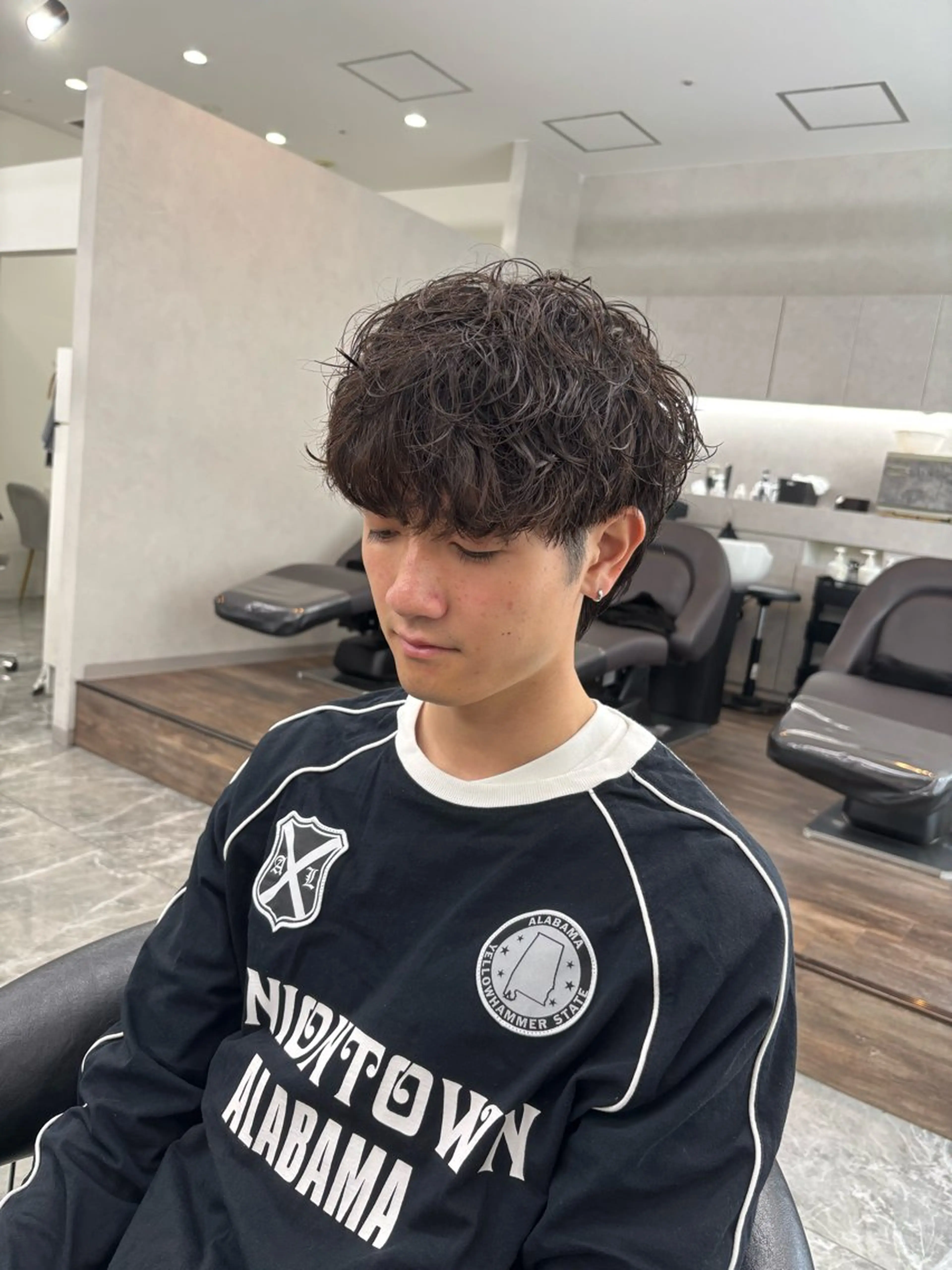 パーマ メンズ カット パーマ メンズスタイリスト✨ 助川龍哉のヘアスタイル