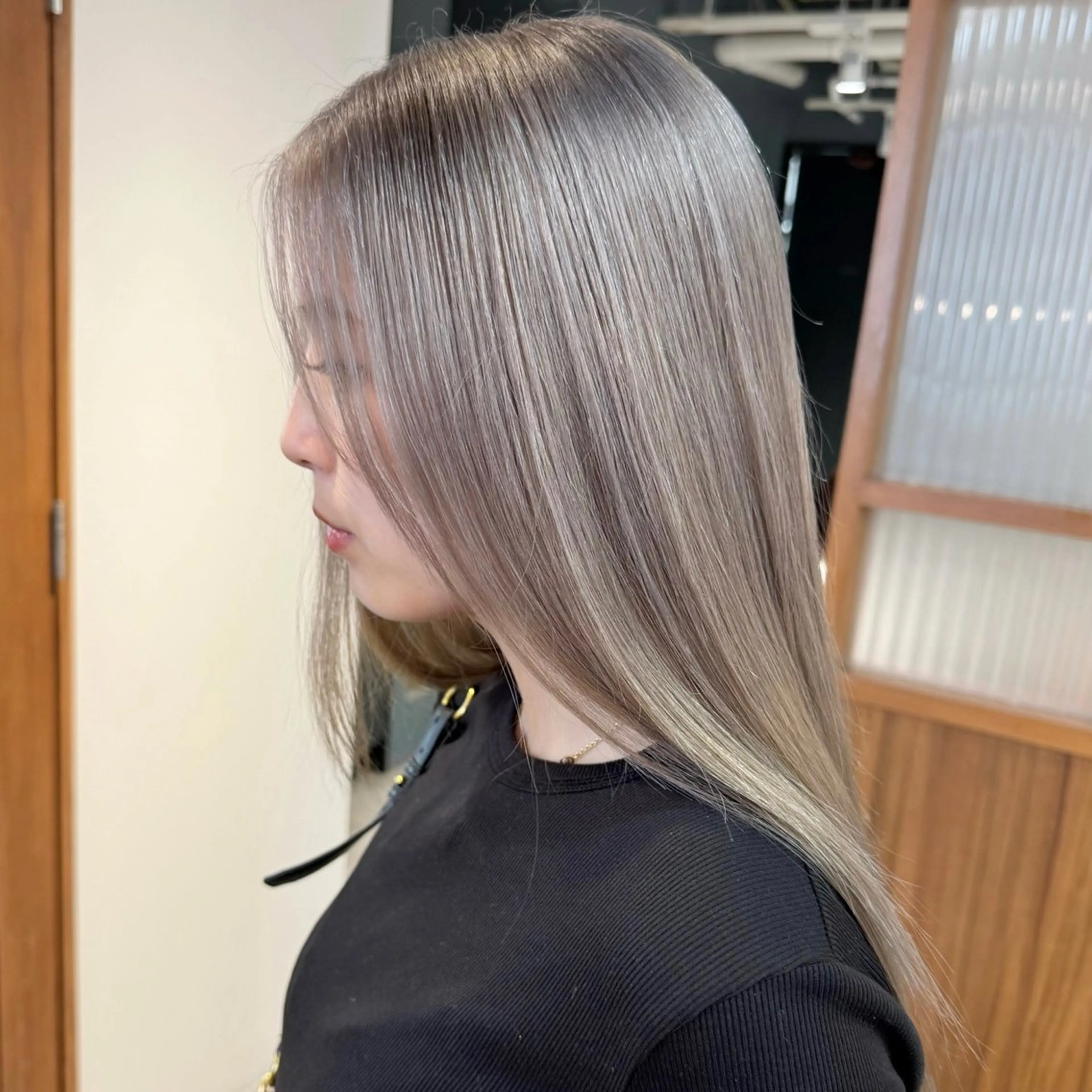 セミロング カラー ヘアカラー トリートメント 優梨 EIGHT💞のヘアスタイル