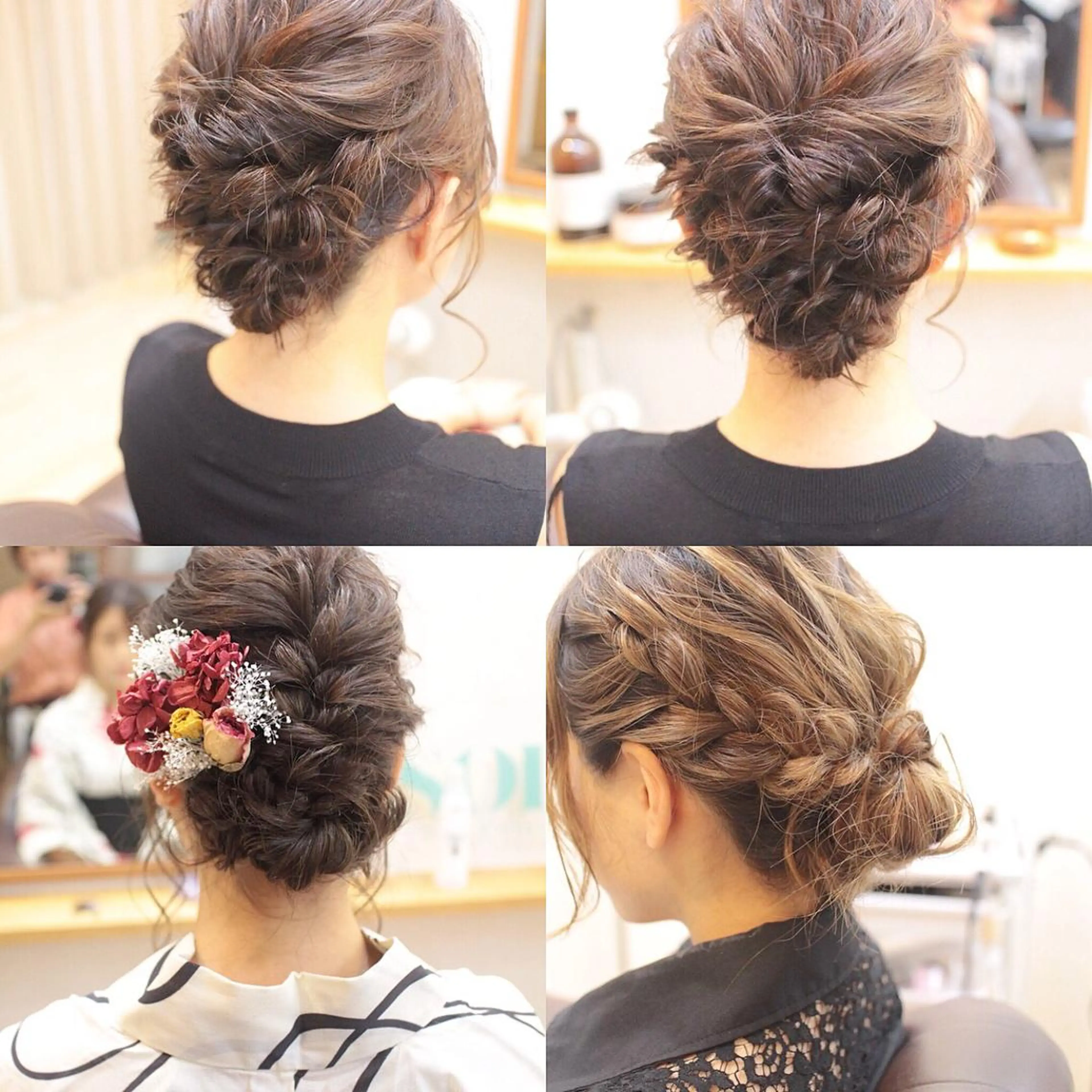 ヘアアレンジ クニモトハルナ ボブ/柔らかカラーのヘアスタイル