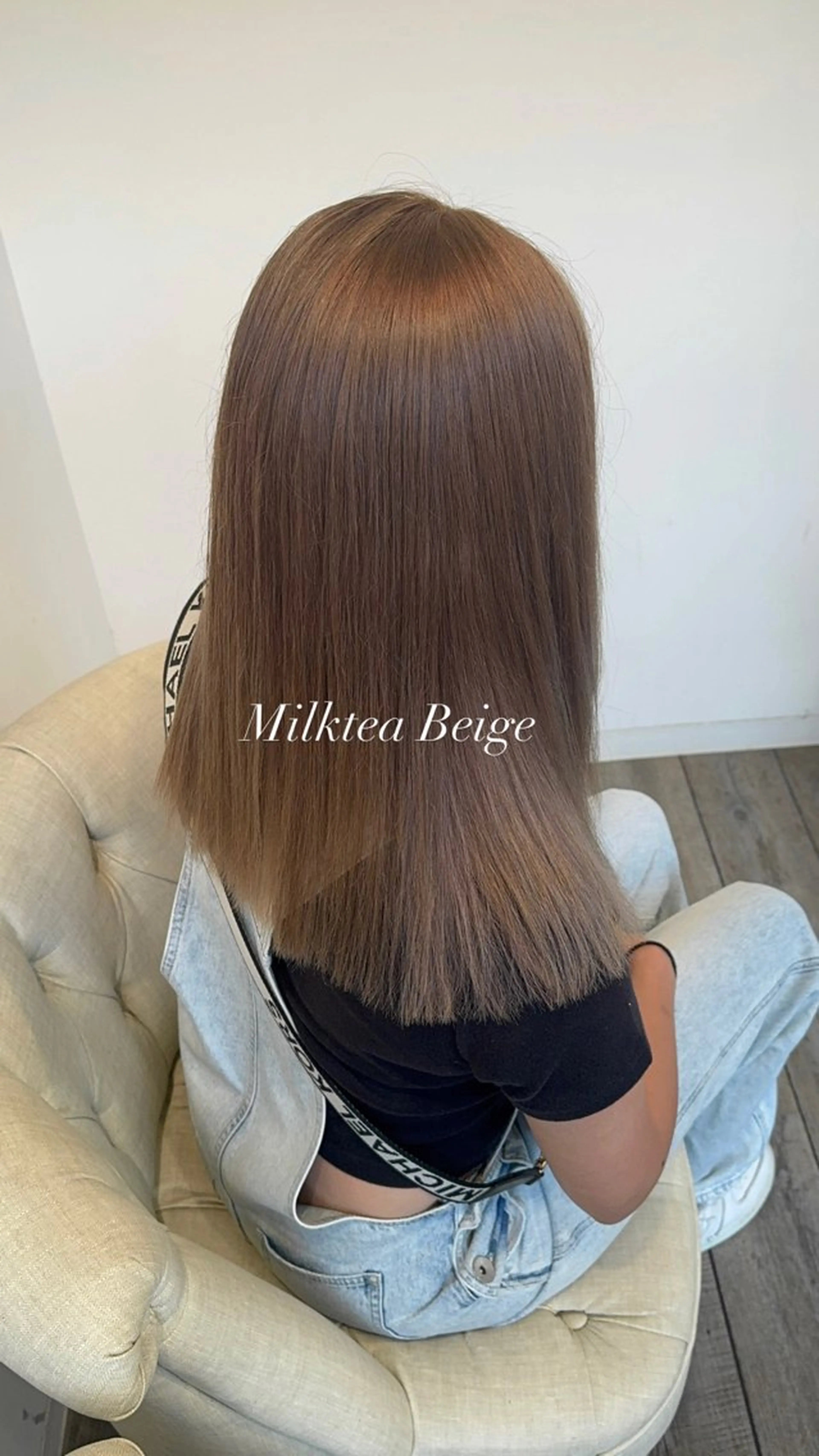 カラー ベージュカラー ミルクティーベージュ ヘアカラー 💖レイヤー/暖色系 カラーAYANE💖のヘアスタイル