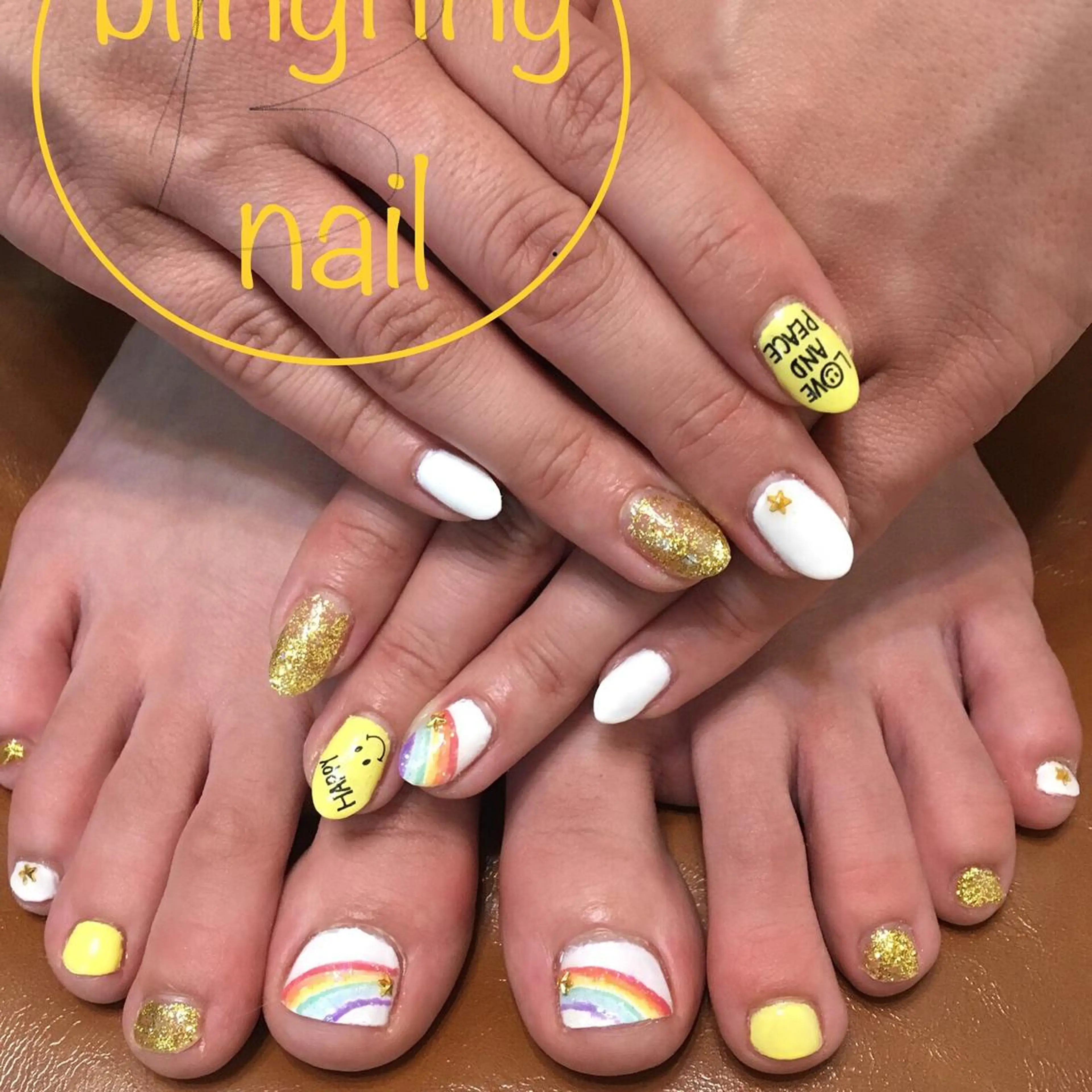 ネイル アートネイル フットネイル おそろいネイル 🌈KANÅKO 🌈のネイルデザイン