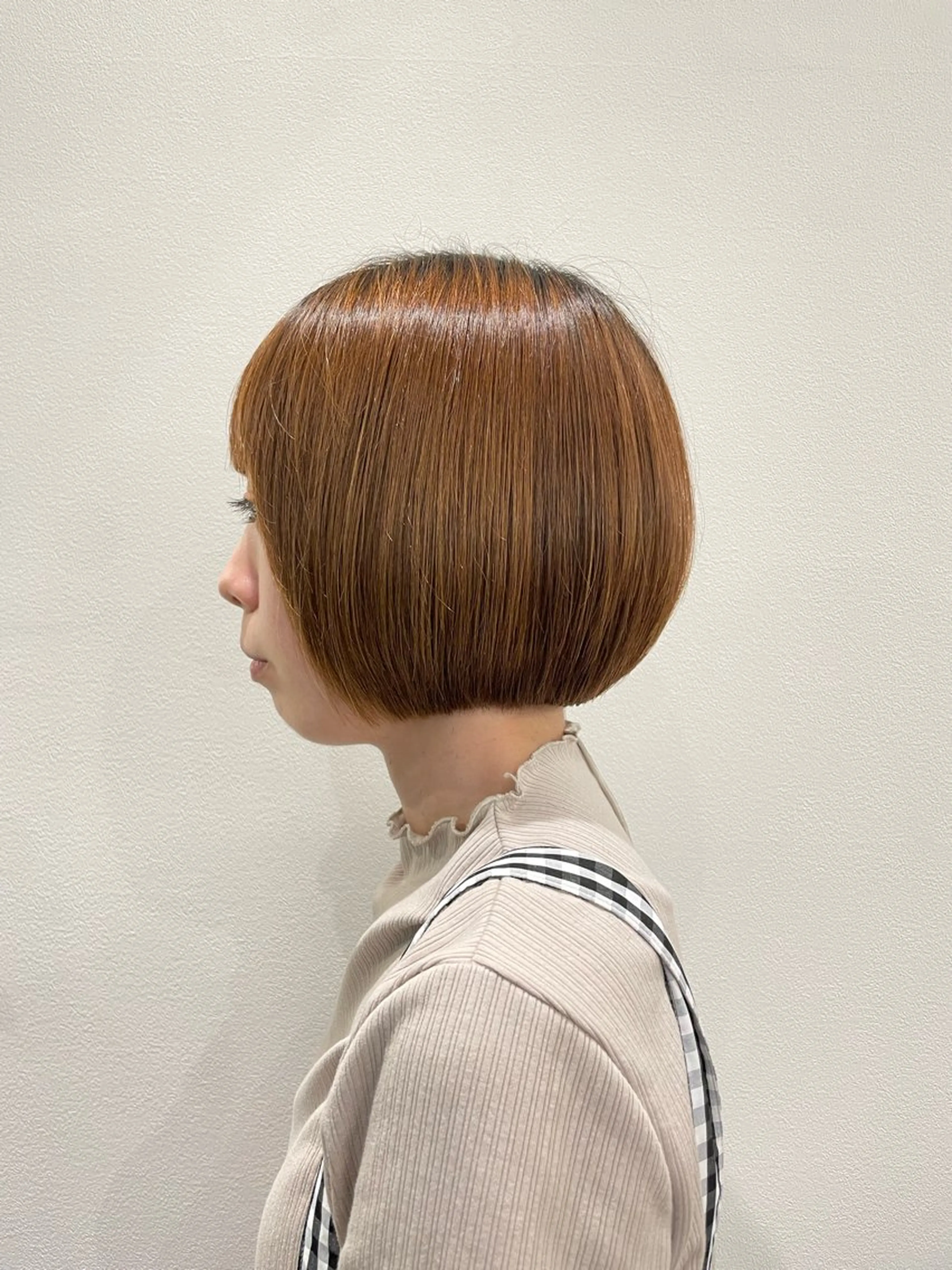 カラー 💚銀座/ボブ /縮毛矯正/芦川💚のヘアスタイル