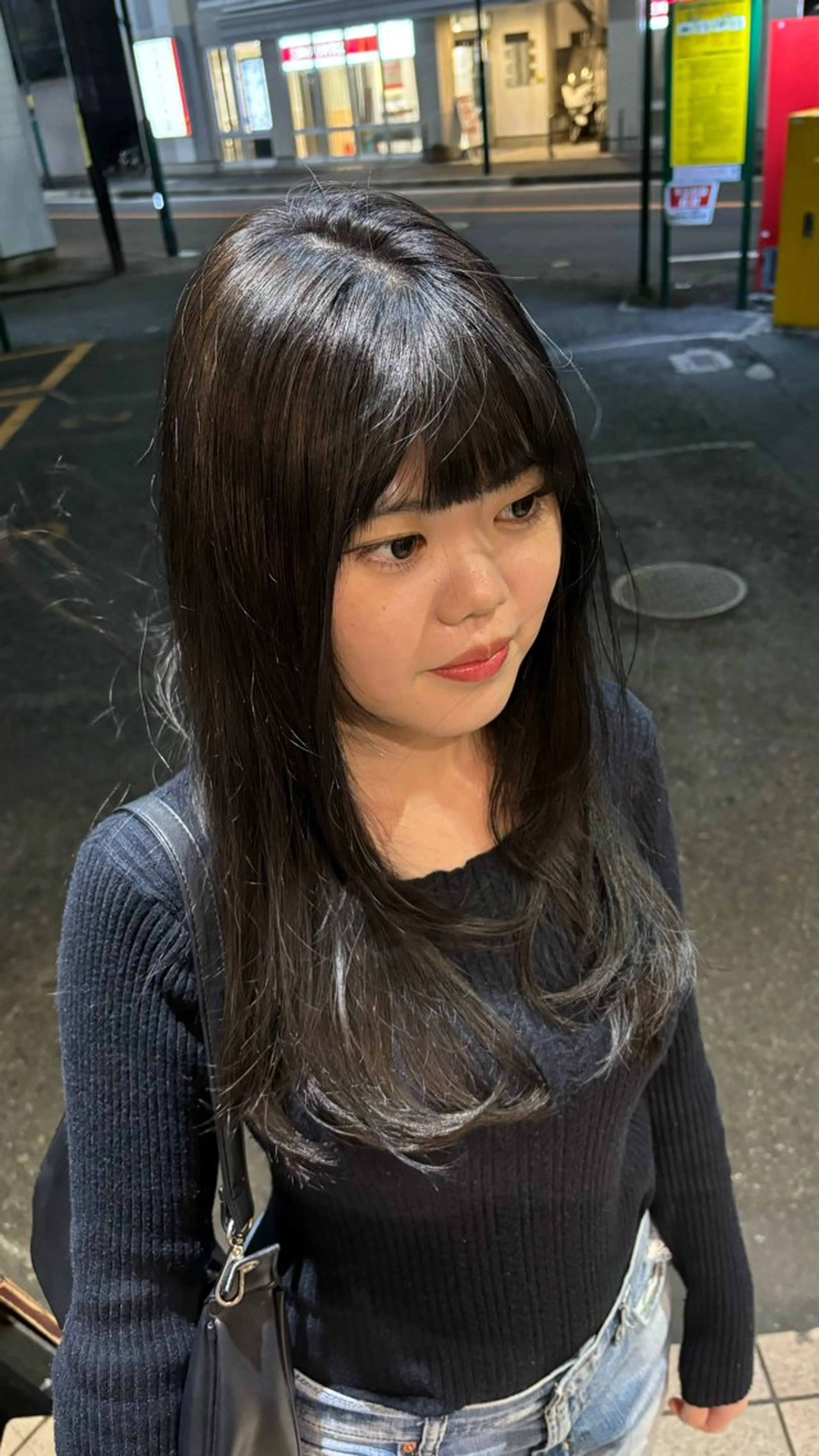 セミロング レイヤーカット カット ヘアカラー トリートメント 🎀ハイトーン/ 艶カラー/夕月🎀のヘアスタイル