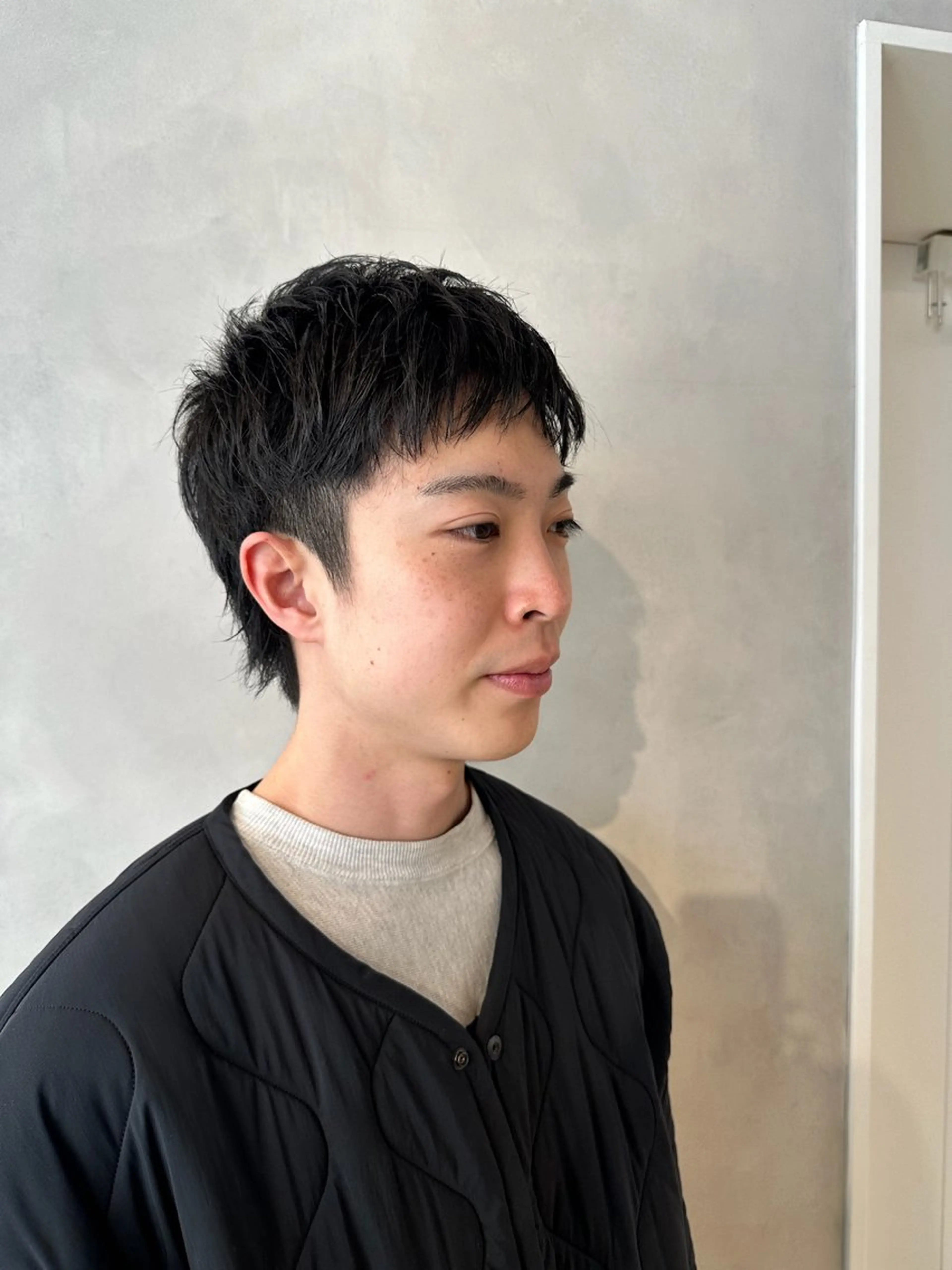 ショート メンズ カット 渋谷レイヤーカット/ 暖色艶カラー🩵高橋のヘアスタイル