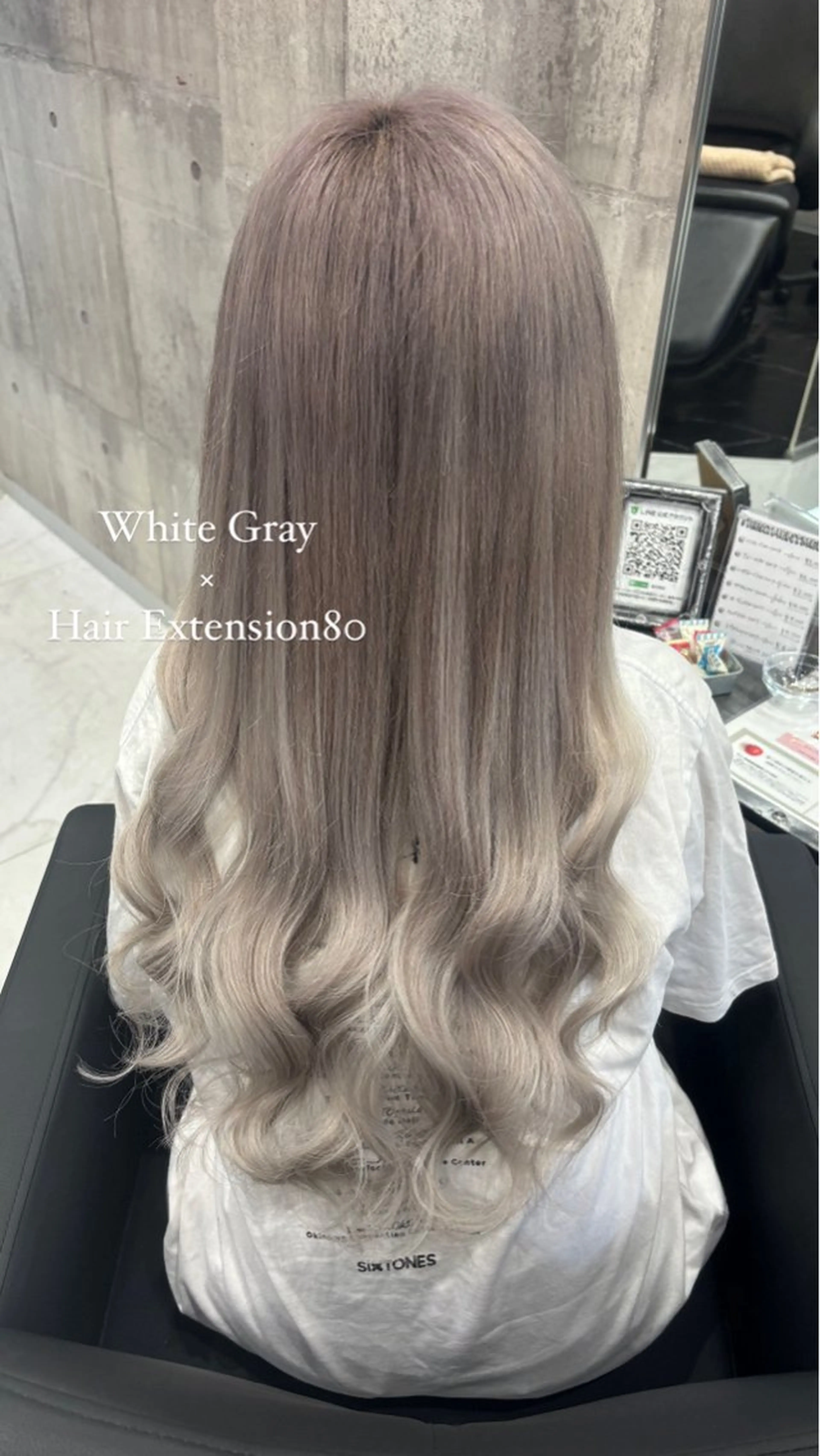 ロング カラー ヘアアレンジ ハイトーンカラー ♡🎀垢抜け透明感 カラーaomi🐇♡のヘアスタイル