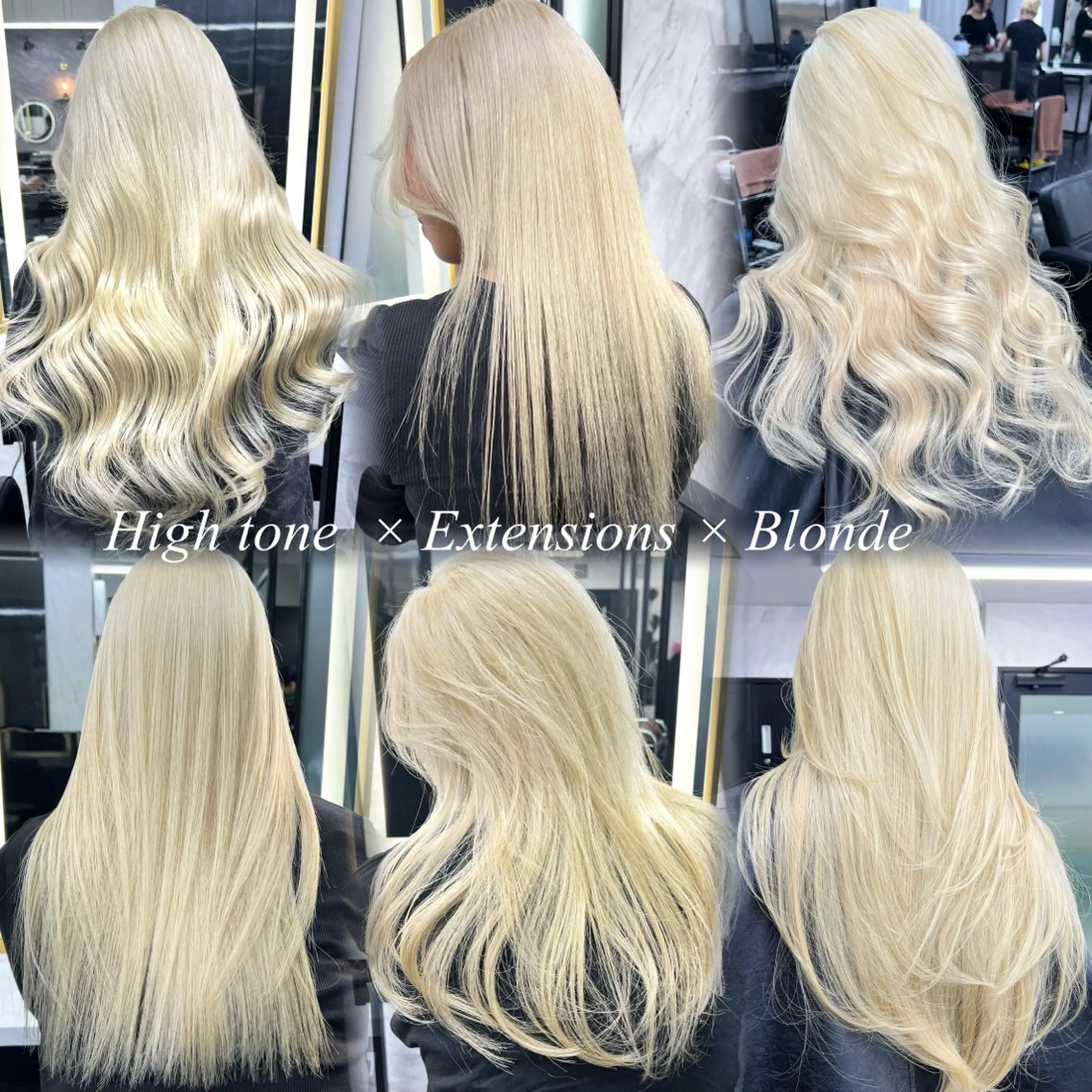 ロング カラー シールエクステ ハイトーンカラー エクステ ヘアカラー エクステ シールエクステ特化 ハイトーン、NANAのヘアスタイル