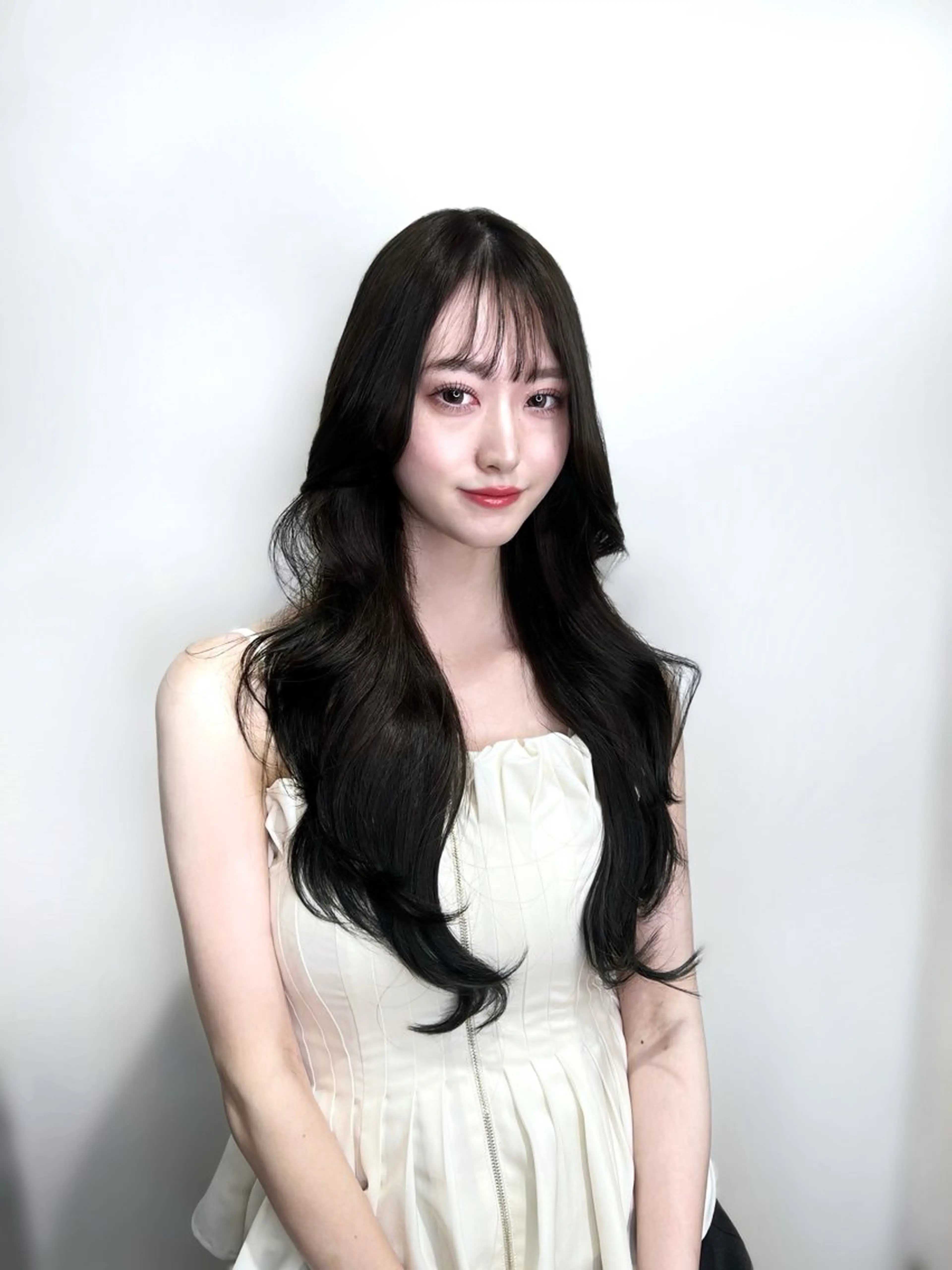 ロング ヘアアレンジ 韓国風ヘア レイヤーカット トリートメント ワンホンレイヤー 🏅韓国ヘア/新宿/ レイヤー/KSukeのヘアスタイル