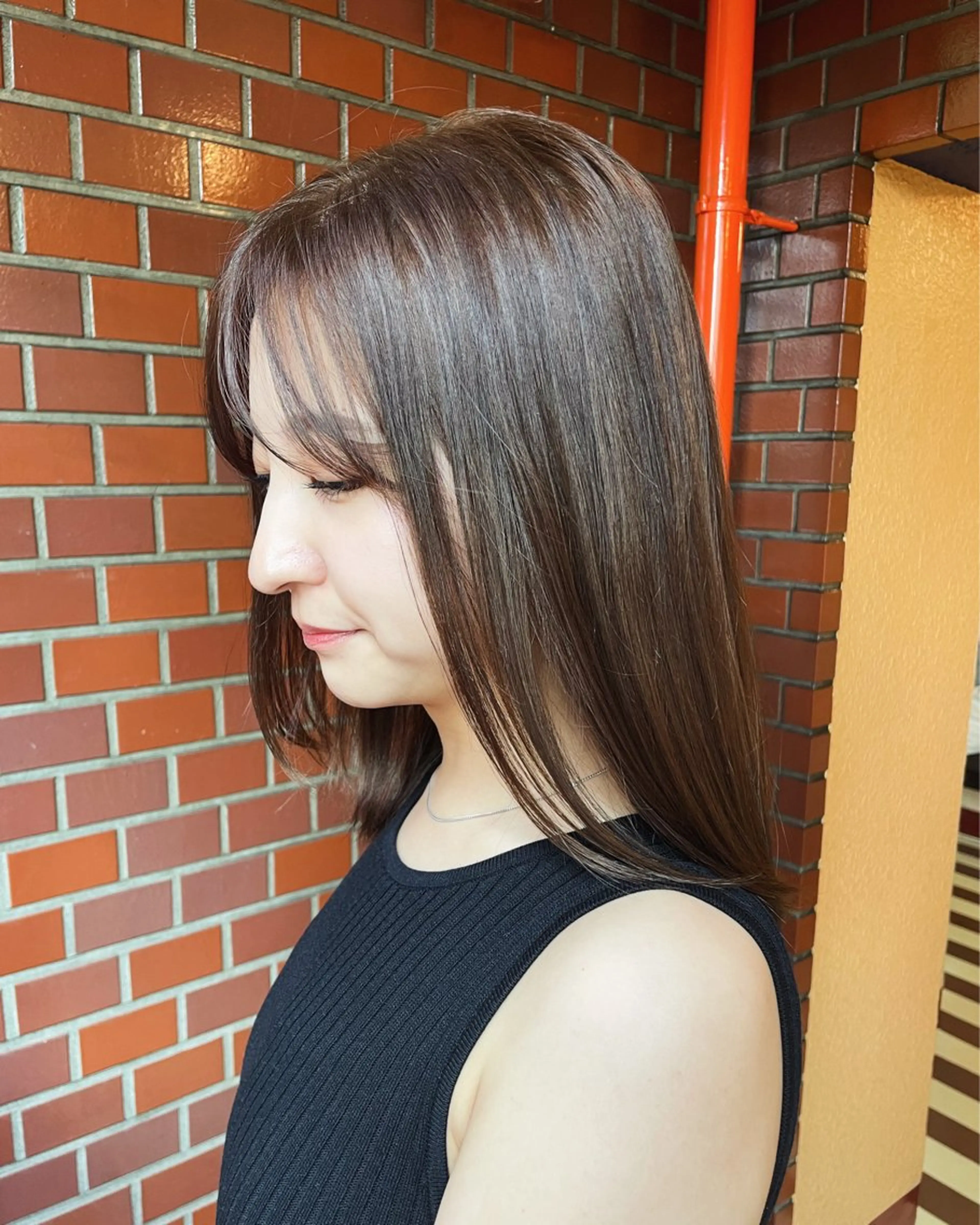 ミディアム カラー 透明感カラー グレージュ カット ヘアカラー トリートメント 鎌田卓也/髪質改善 /透明感カラーのヘアスタイル