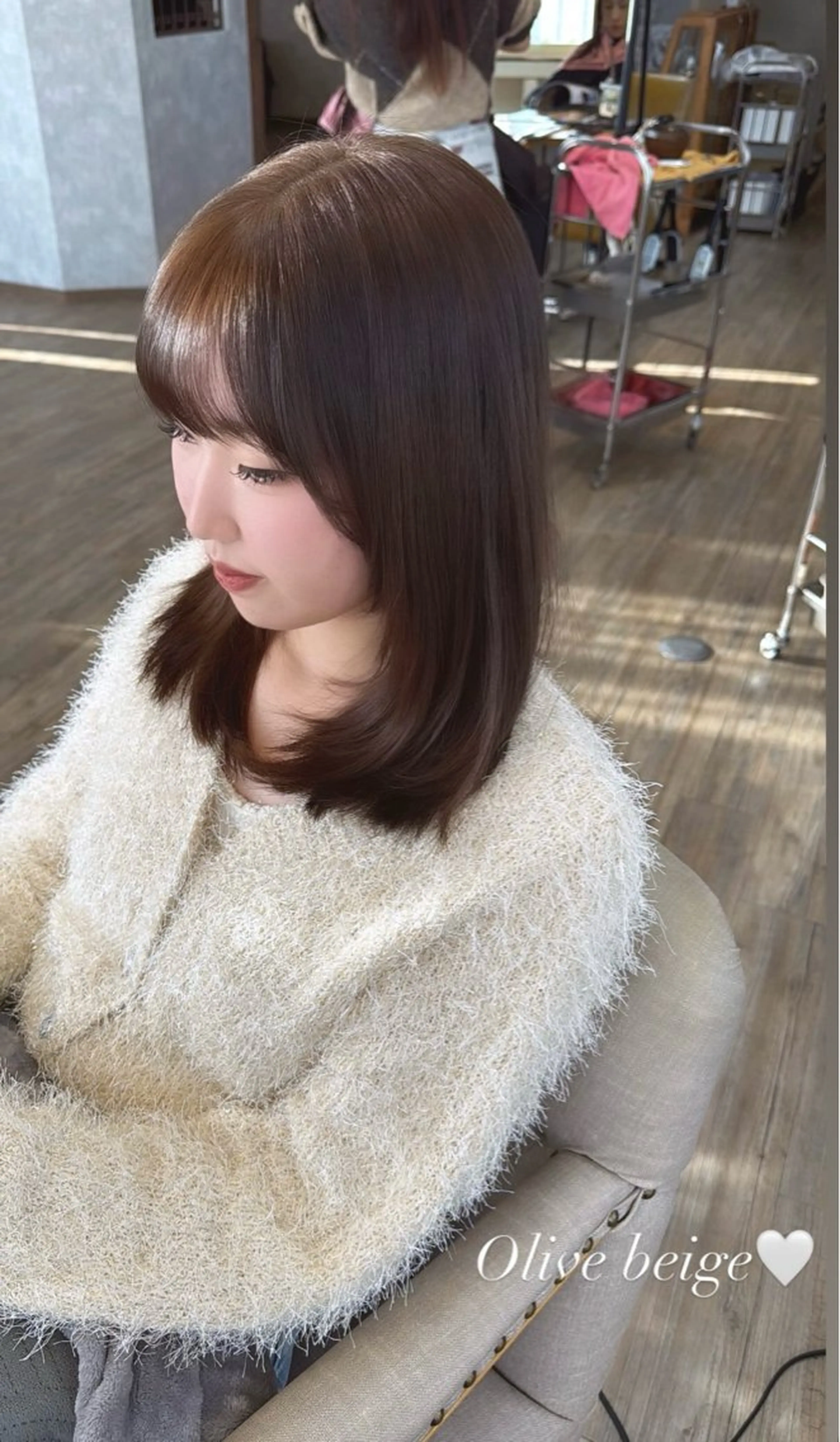 ミディアム ヘアカラー Ly a jitto所属・〚Lyajitto〛 💗Soraのヘアスタイル