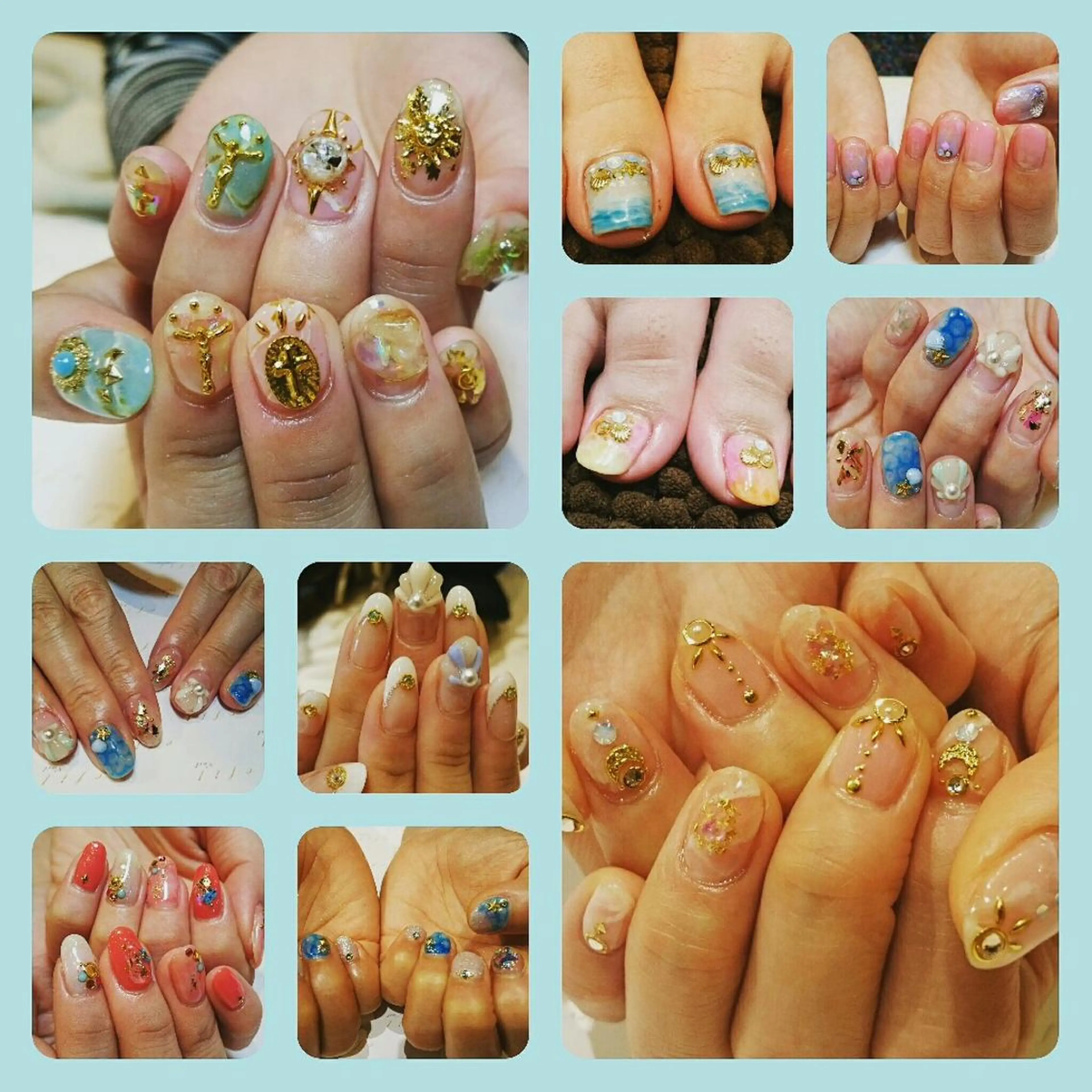 ネイル 夏ネイル みー shakushiroのネイルデザイン