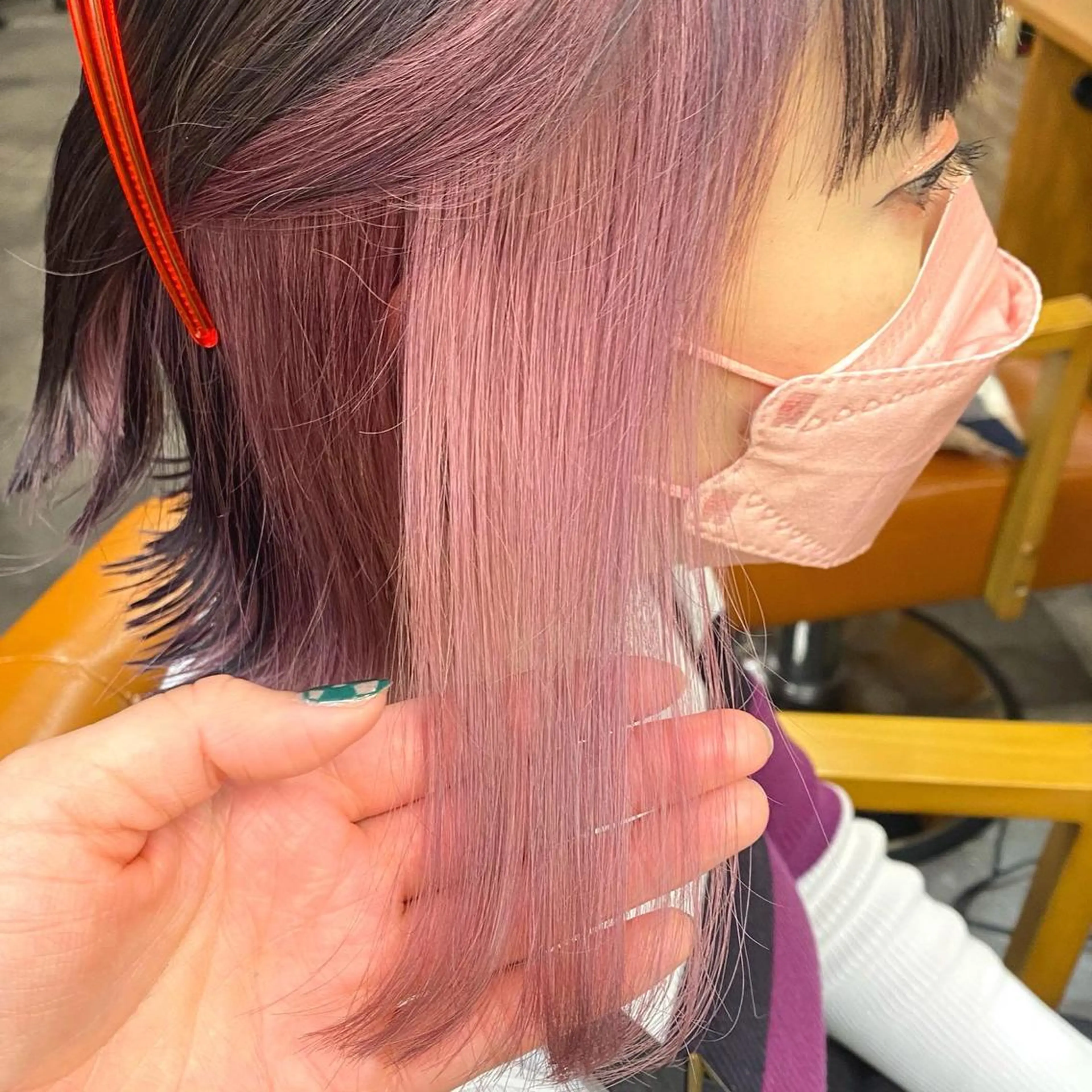 ミディアム ヘアカラー トリートメント 美髪ヘア 🤍erikaのヘアスタイル