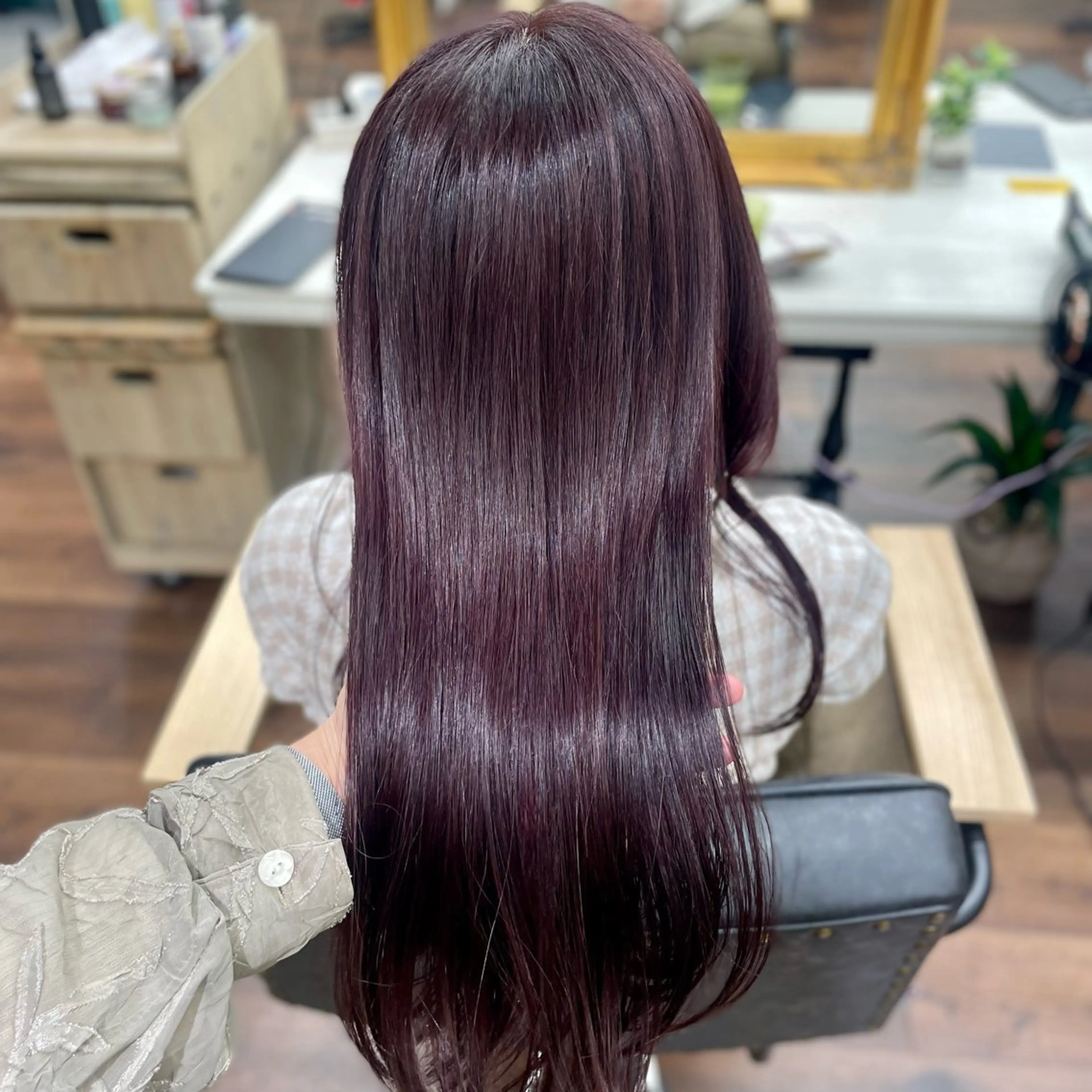 ロング カラー カット ヘアカラー トリートメント 🎀ときの/髪質改善 透けｯ暖色カラー🪞のヘアスタイル