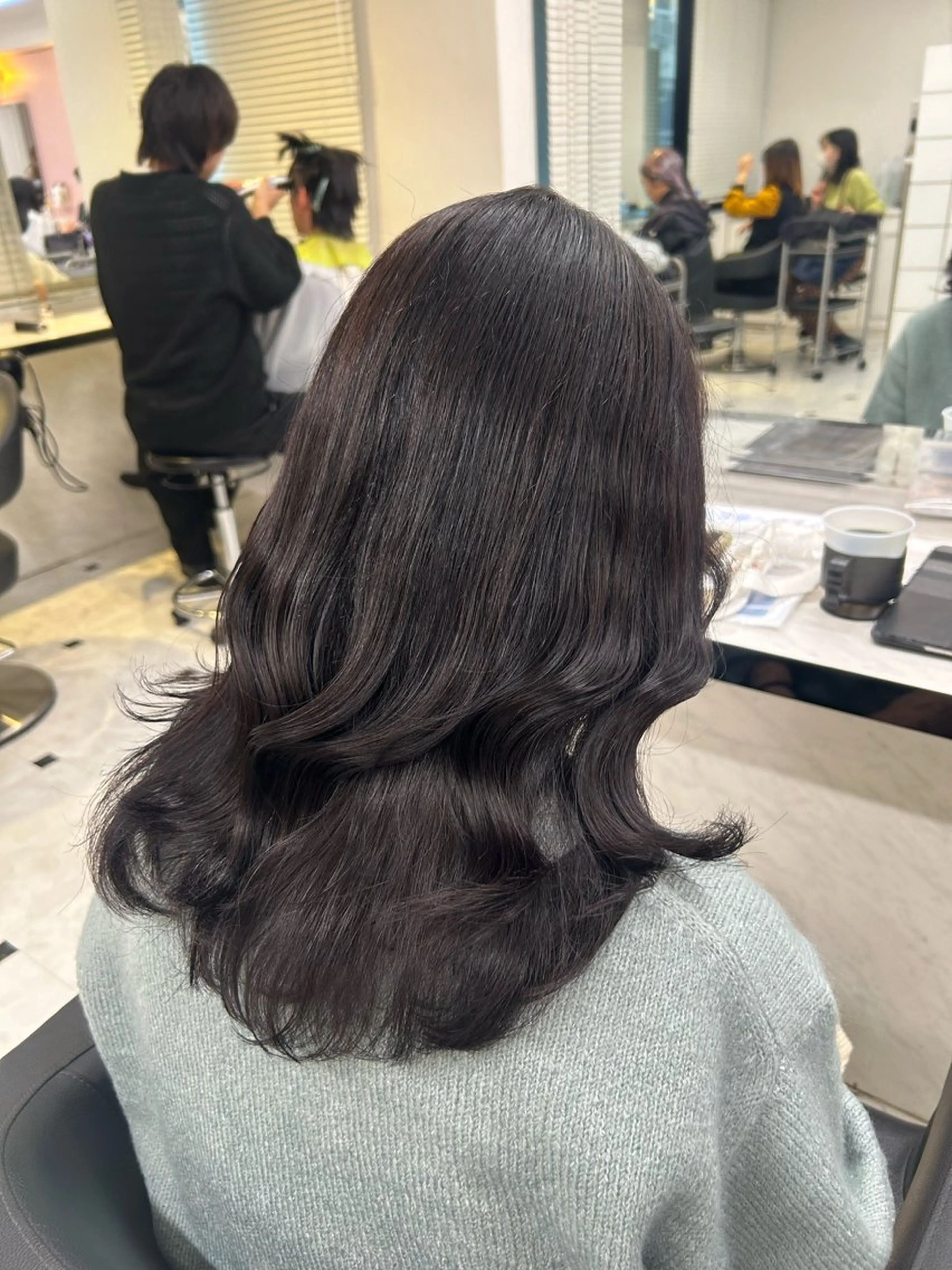 セミロング カラー ヘアアレンジ 💖艶と似合わせ💖 カラーカット💖のヘアスタイル