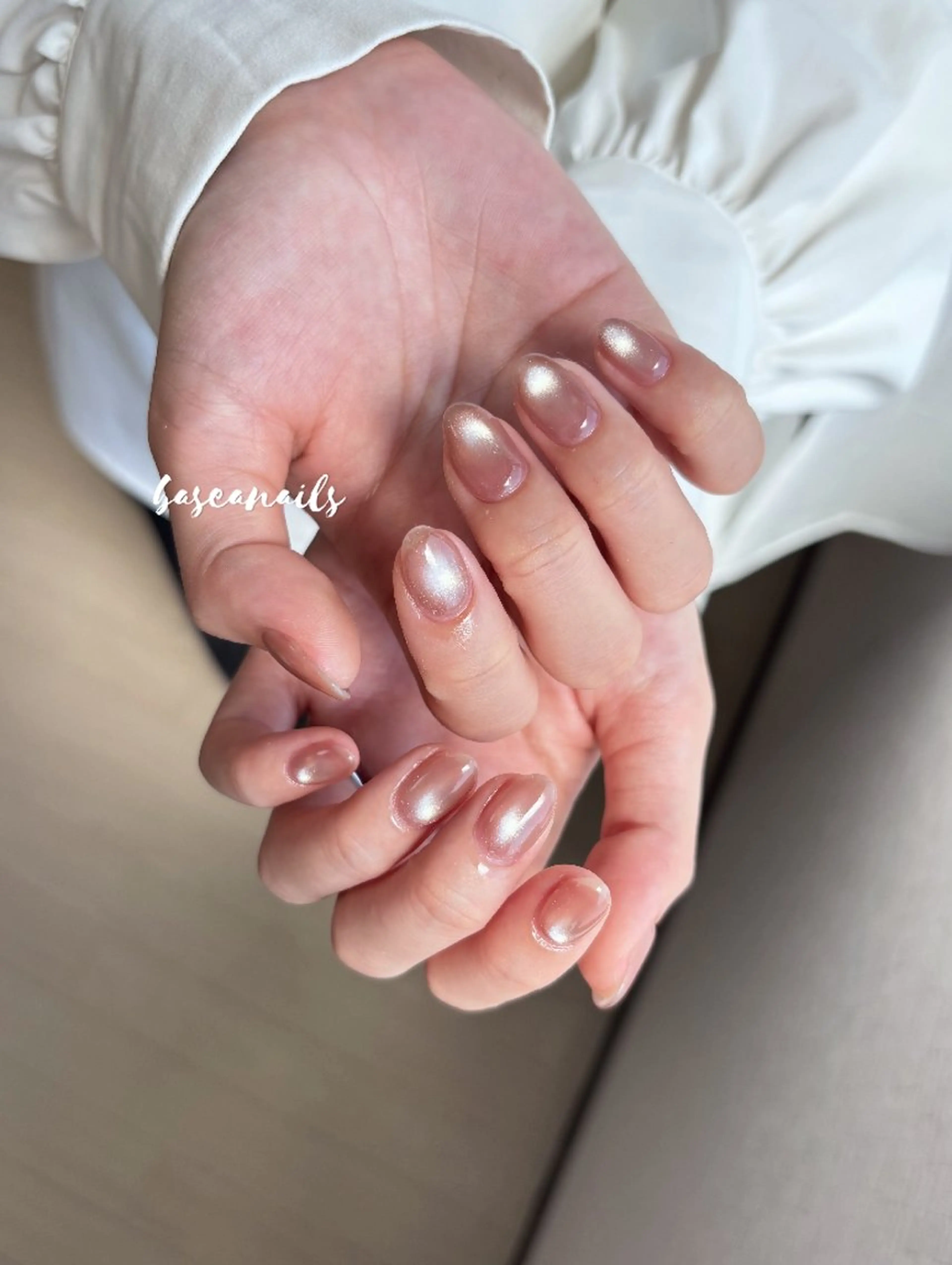 ネイル マグネットネイル ハンドネイル 枚方 Basea nails Minaのネイルデザイン